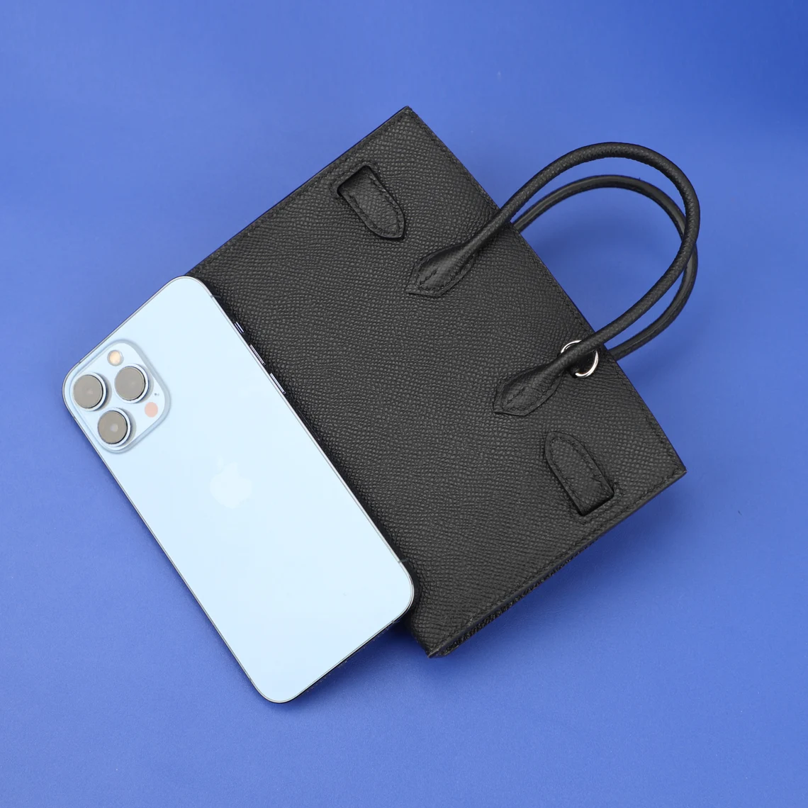 Handmade the epsom leather shoulder bag for the iphone 13 pro max,iphone 14 pro max,epsom leather bag and shoulder strap