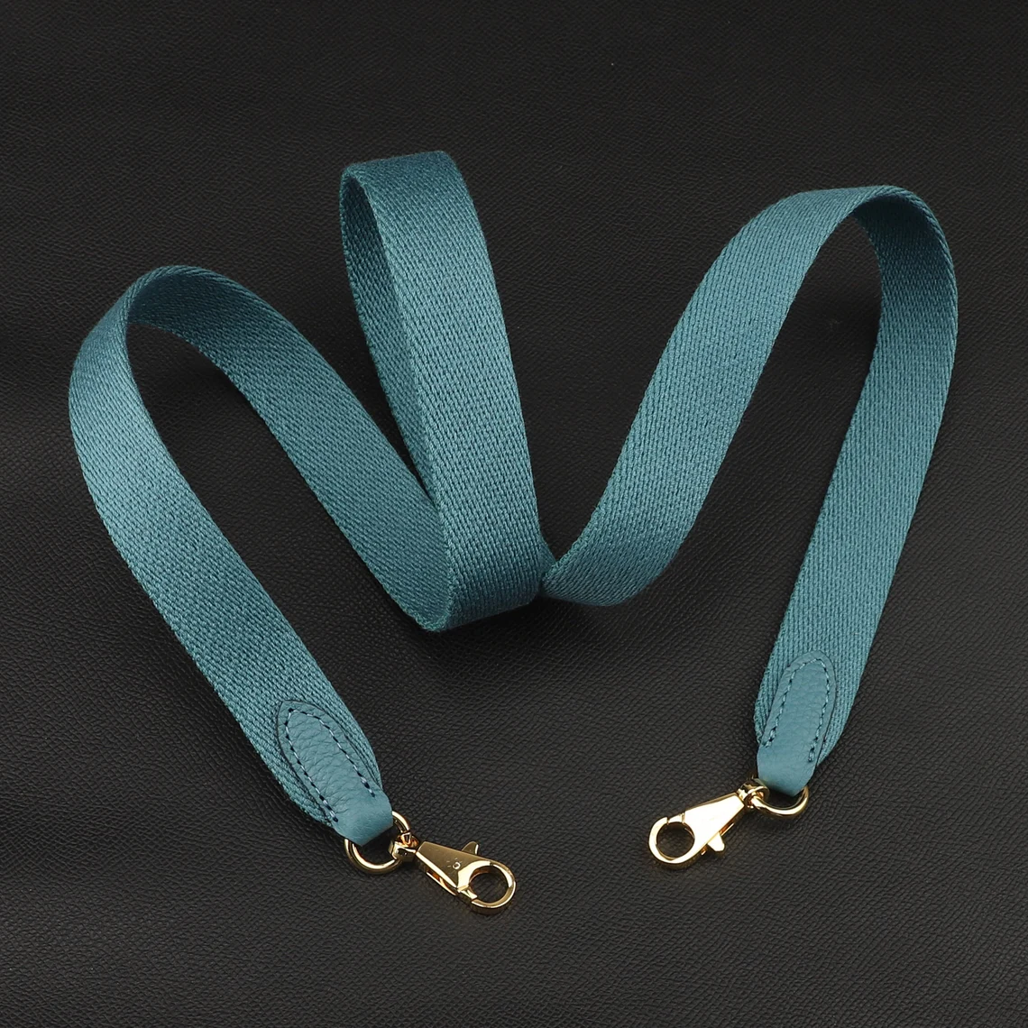 25mm Wide Vert bosphore Canvas Crossbody strap for Evelyne TPM bag and other Brand bag,Vert bosphore Canvas with togo leather shoulder strap