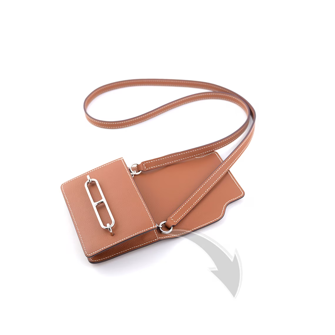 New design Epsom leather T insert and shoulder bag strap for the Roulis Slim,crossbody purse strap for the Roulis slim bag