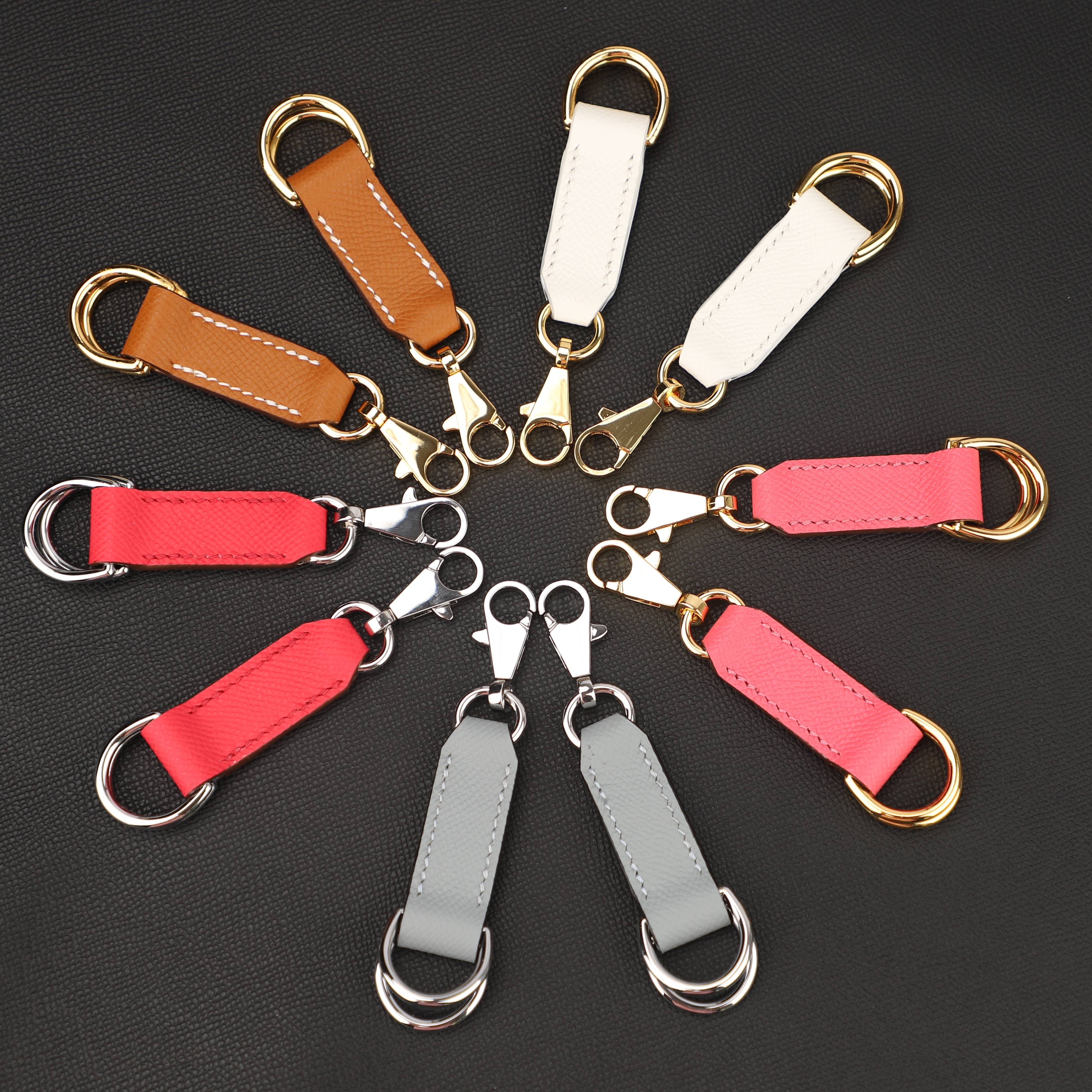 All Handmade and Hand Stitching Attache Soie Bag Strap Epsom leather and Kelly hooks