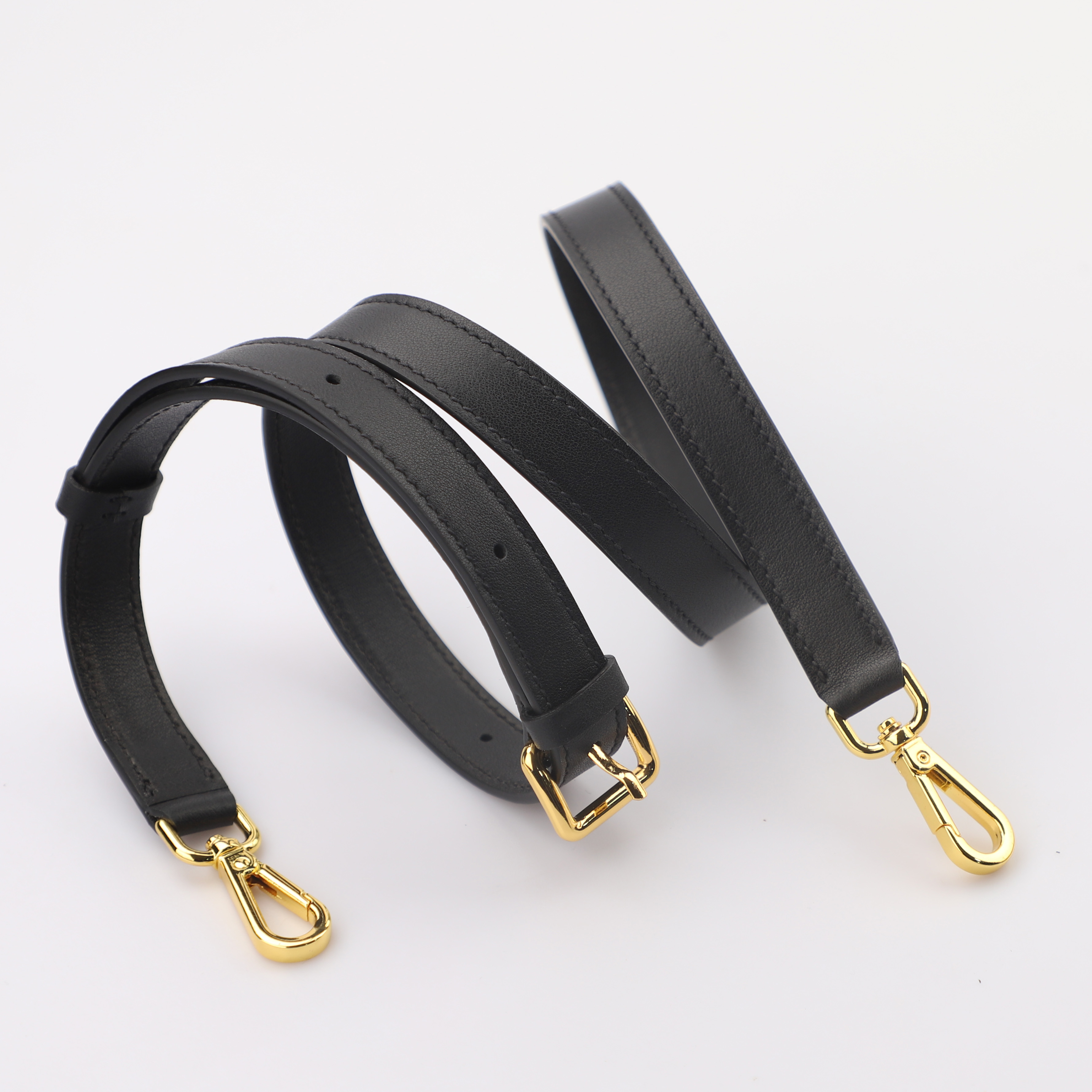 2cm Width Black Swift leather Adjustable Bag Strap,Crossbody bag strap,shoulder bag strap 