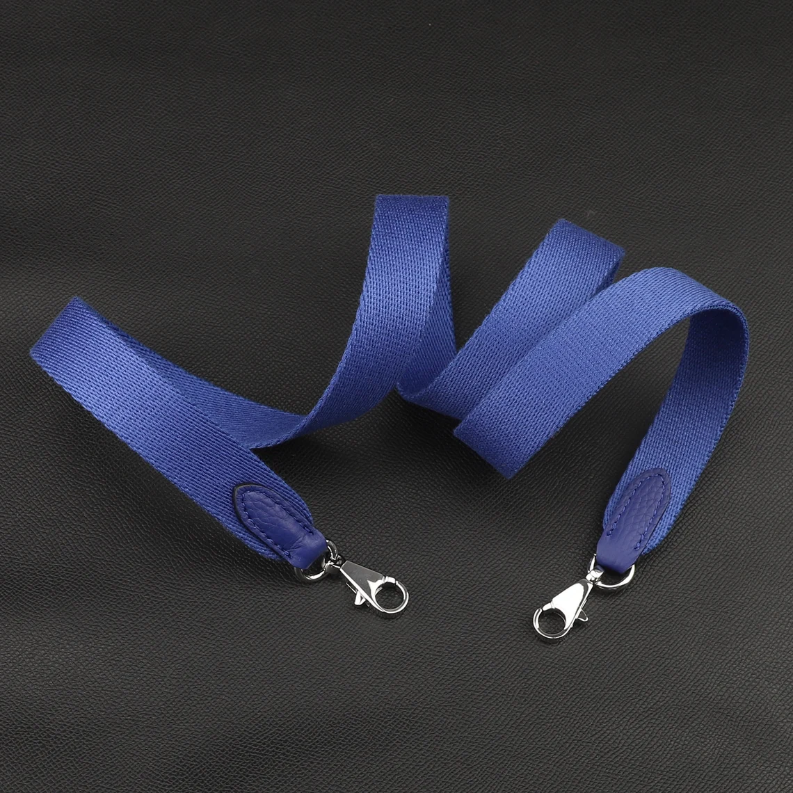 25mm Wide Electric blue Canvas Crossbody strap for Evelyne TPM bag and other Brand bag,blue Electric Canvas with togo leather shoulder strap