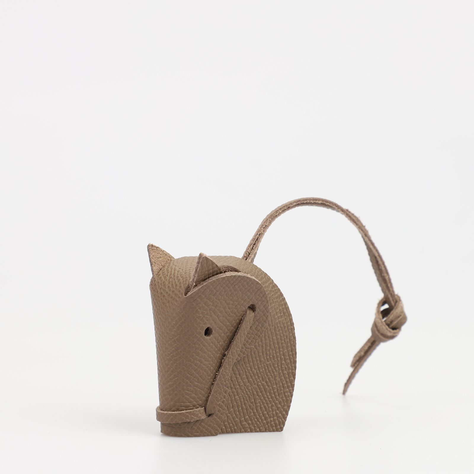 Handmade The Epsom Leather Horse Head Bag Charm