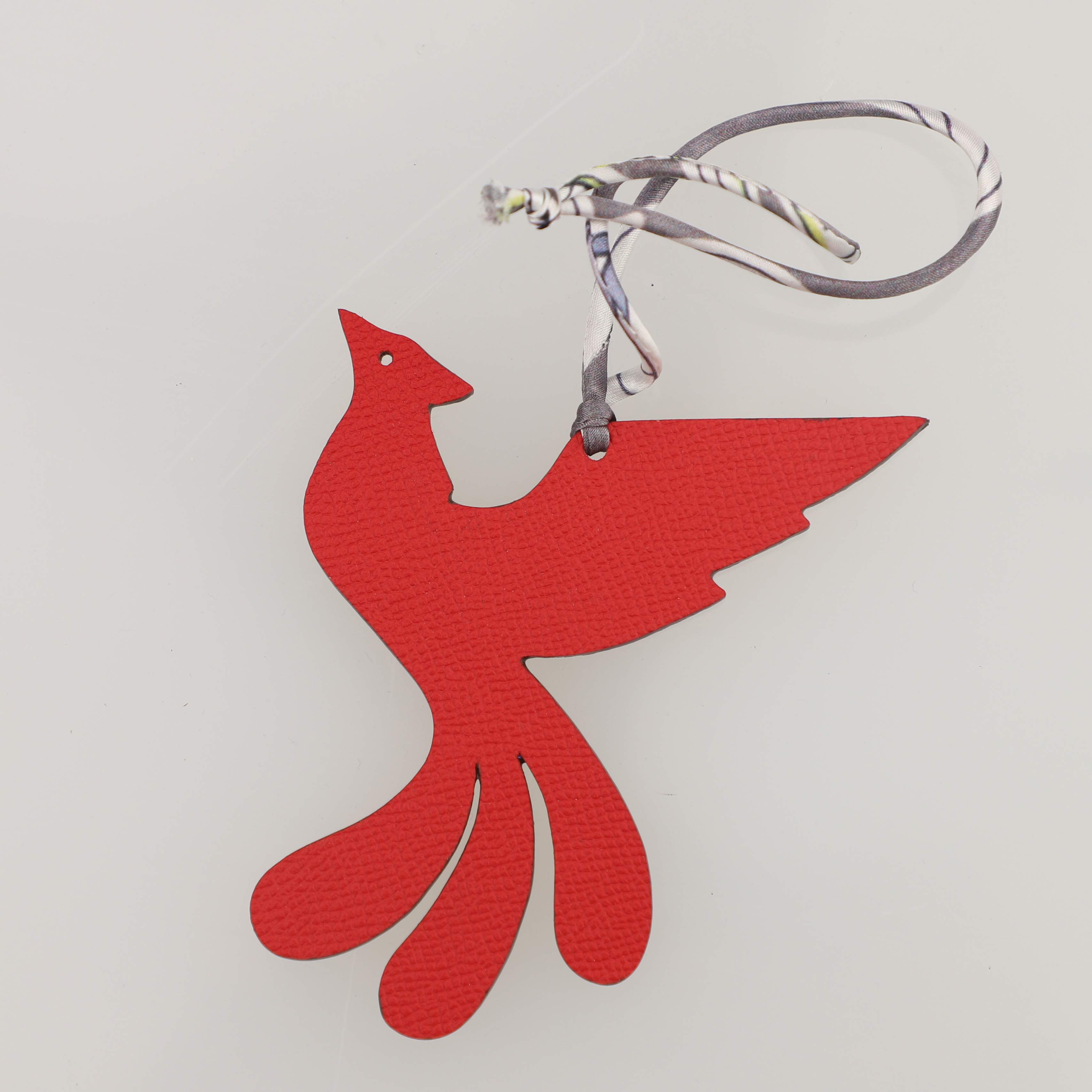 Epsom Leahter and Togo Leather Petit H Charm Phoenix Bag Charm