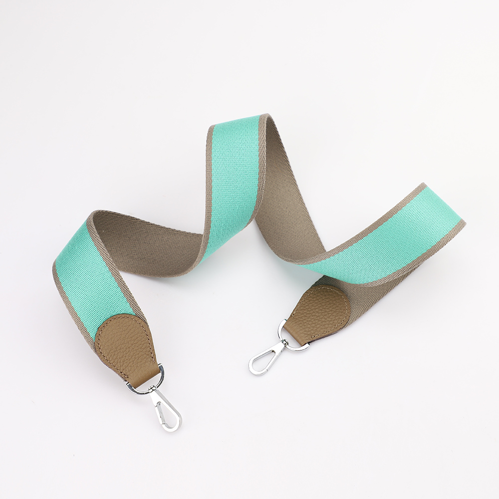 Bi-color canvas bag strap