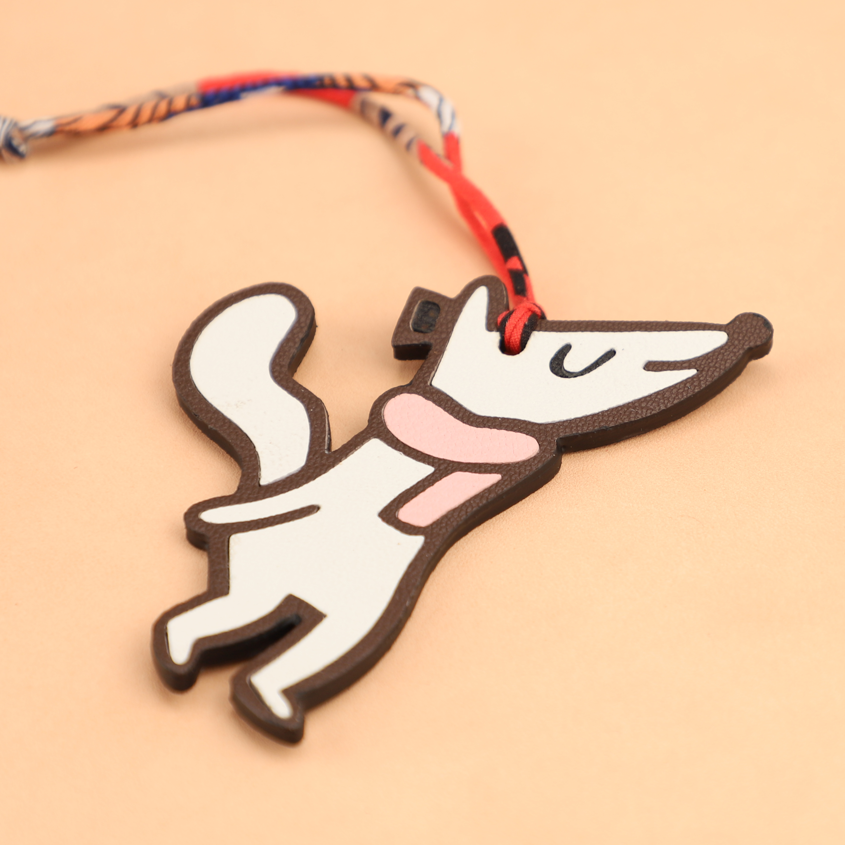 Handmade Chevre Gyzore Goatskin Fox Bag Charm,Fox key chain