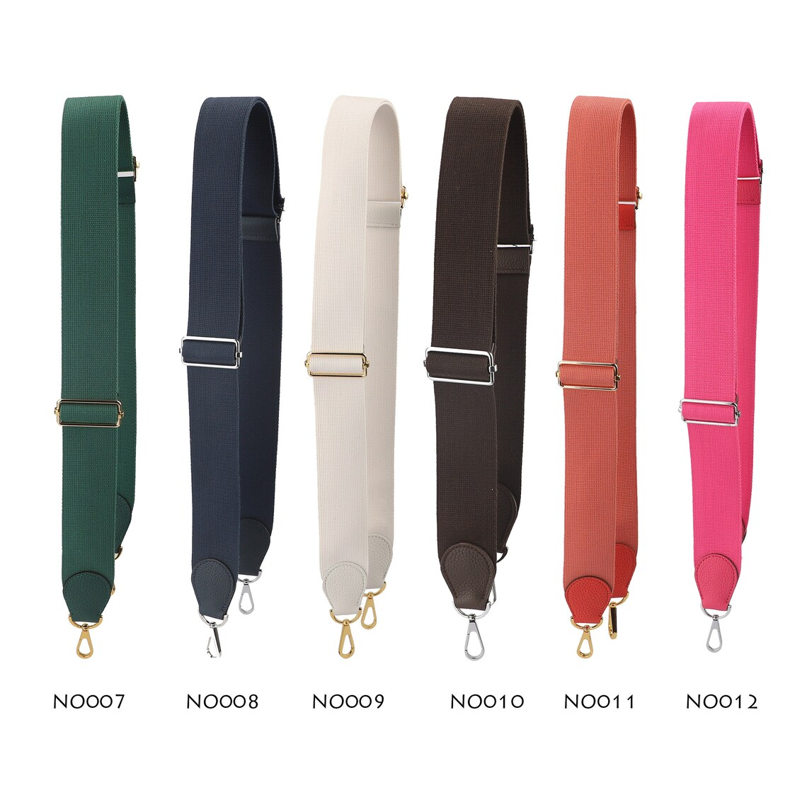 50mm Pure color Canvas shoulder bag strap for Evelyn bag,2'' Adjustable canvas bag strap