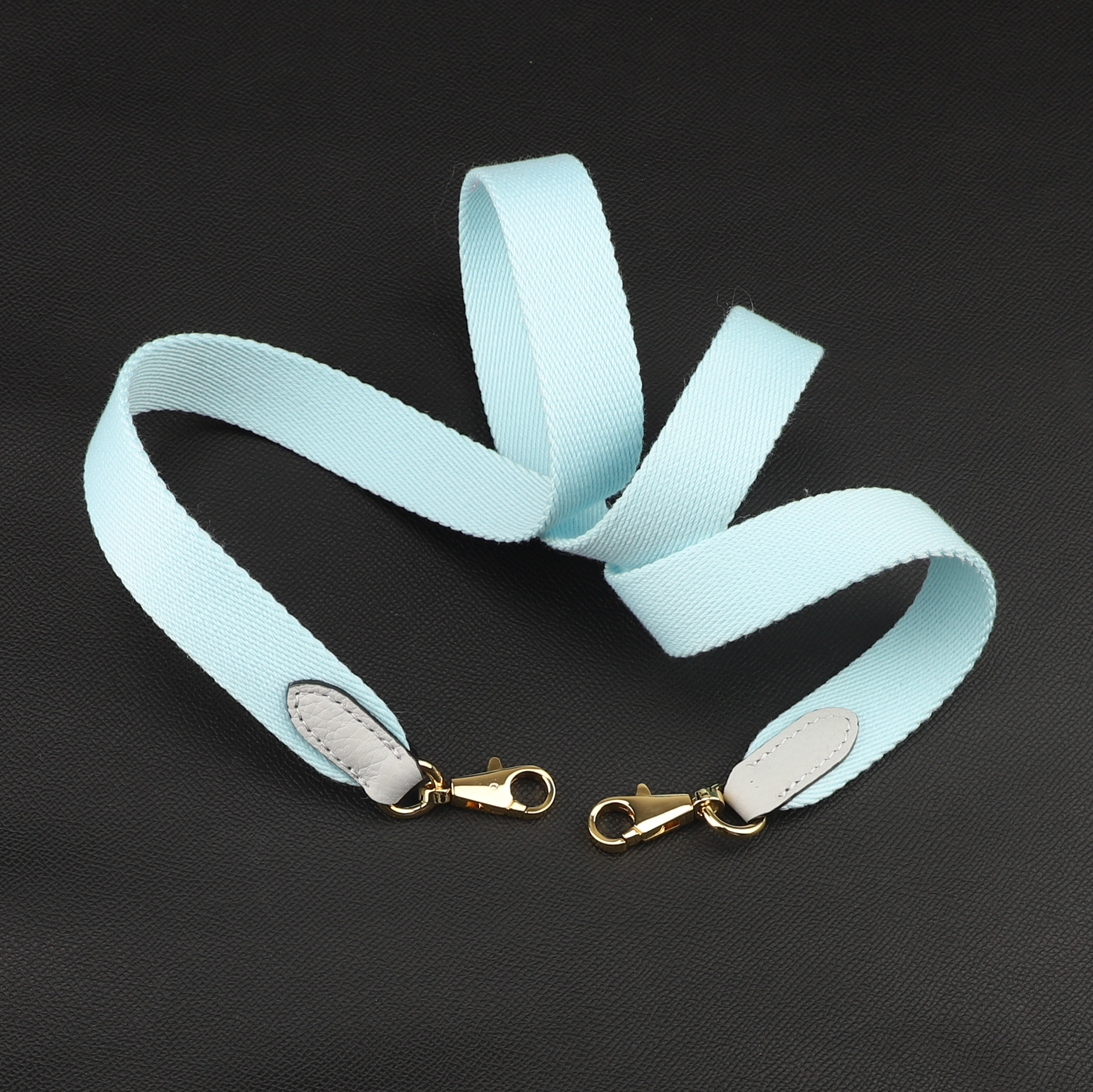 Handmade The 1“ Pure Cotton fabric and leather shoulder strap for Evelyne bag,Crossbody strap for Evelyne bag