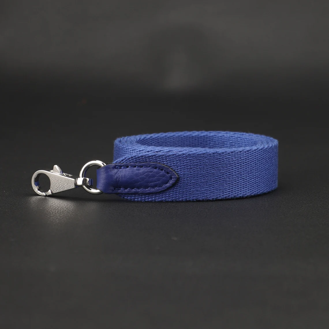 25mm Wide Electric blue Canvas Crossbody strap for Evelyne TPM bag and other Brand bag,blue Electric Canvas with togo leather shoulder strap