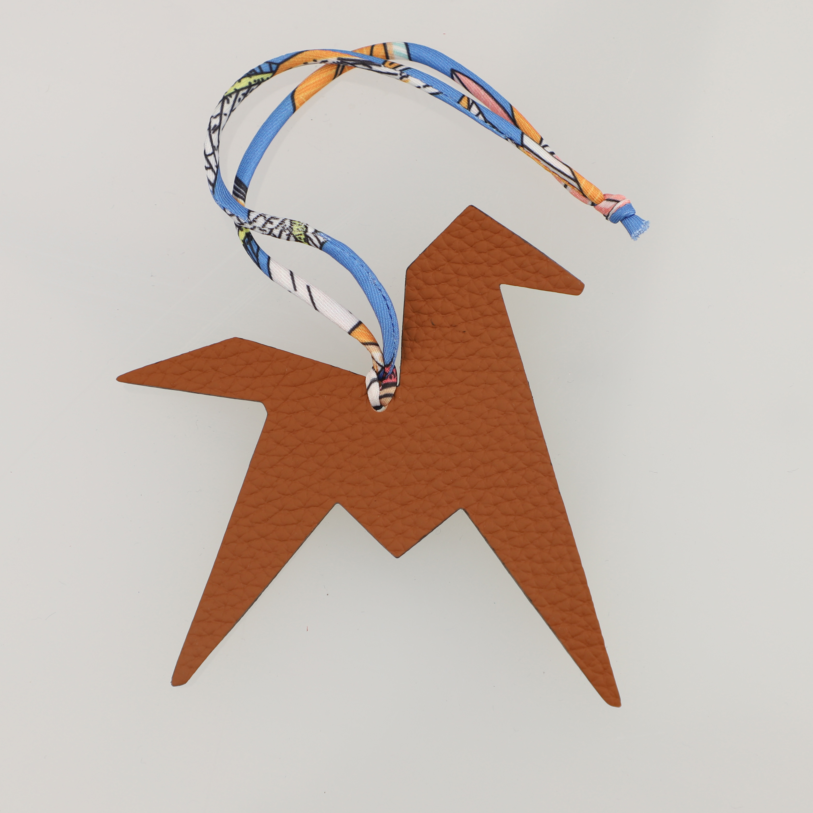 Epsom Leather and togo leather Origami Pegase Bag Charm Key Holder,bag charm