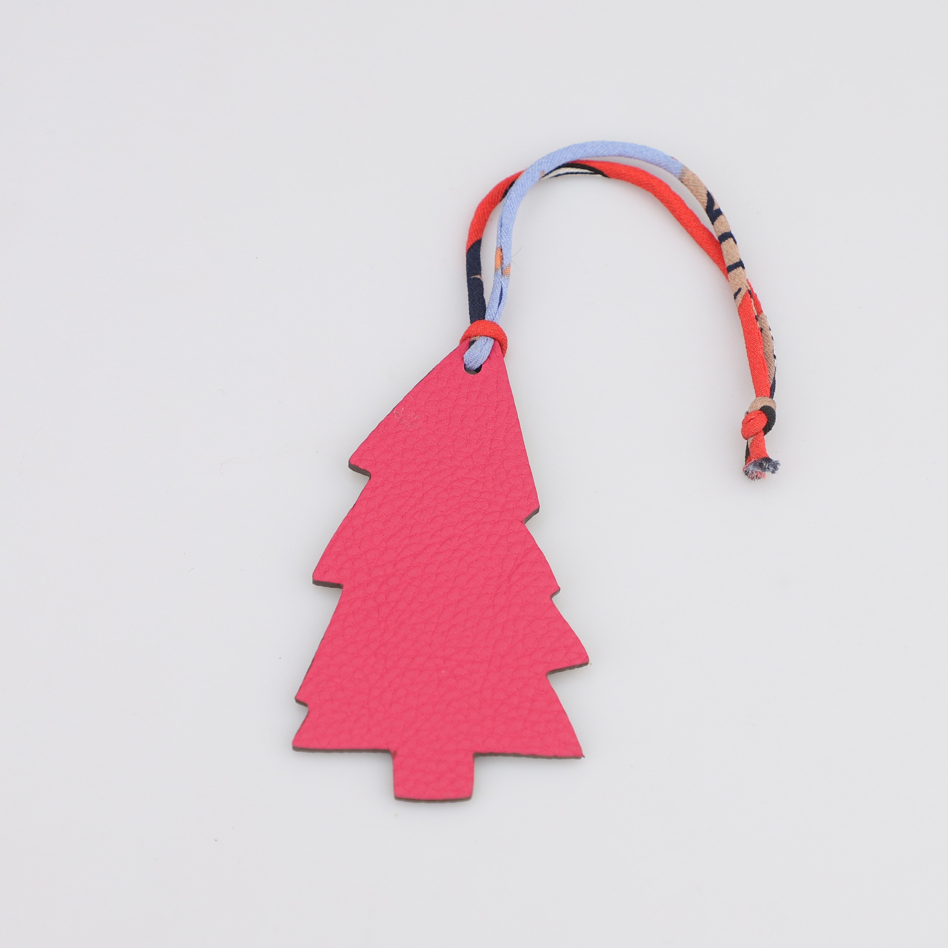 Epsom Leather and togo leather Petit H Charm Christmas tree Bag Charm Key Holder,bag charm