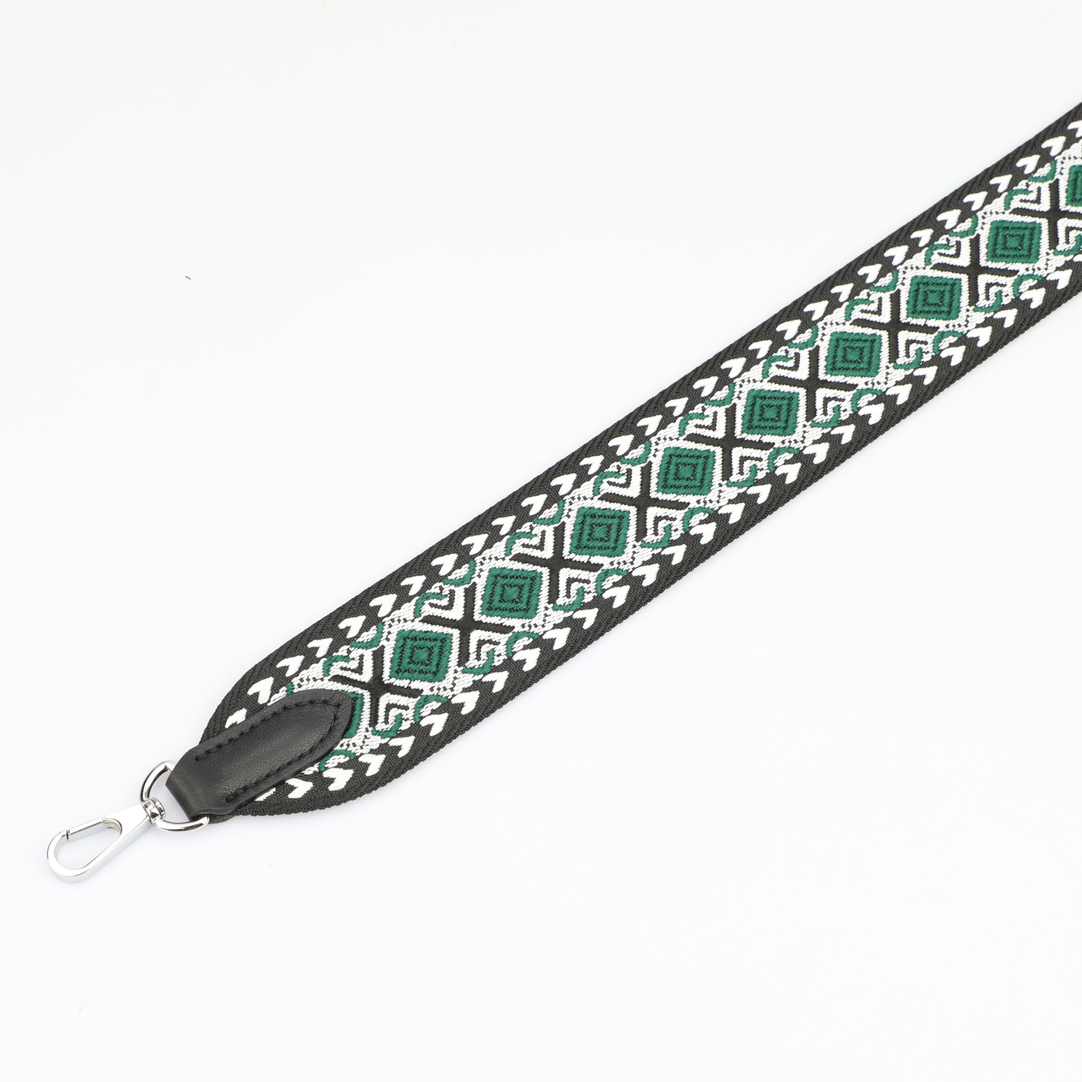 2‘’ Wide yellow-white with jacquard webbing shoulder bag strap