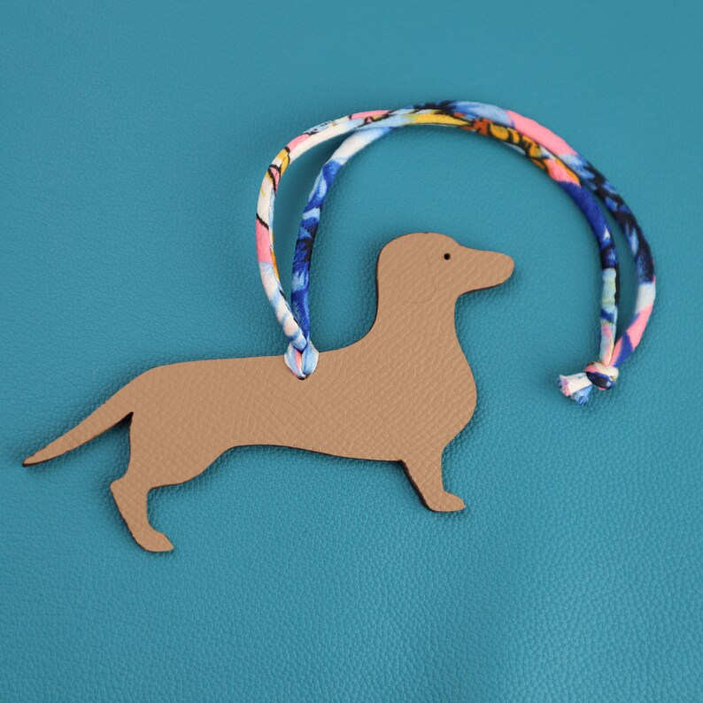  Handmade The Togo leather and Epsom Leather Phtit H Dachshund charm,Leather bag charm,Best leather charm for Brand bag