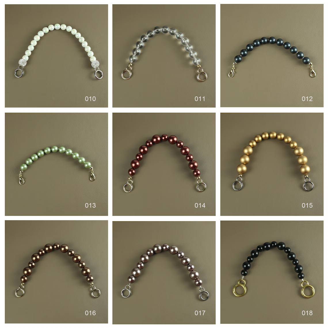 Pearl High Quality Purse Chain,Pearl Purse Handle ,Alloy and Pearl, Metal Shoulder Handbag Strap,Bag Strap, Bag Accessories