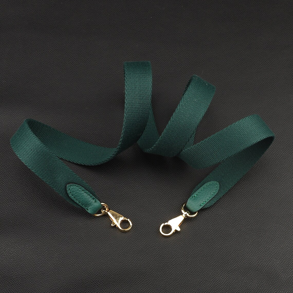25mm Wide Vert Canvas Crossbody strap for Evelyne TPM bag and other Brand bag,Vert Canvas with togo leather shoulder strap