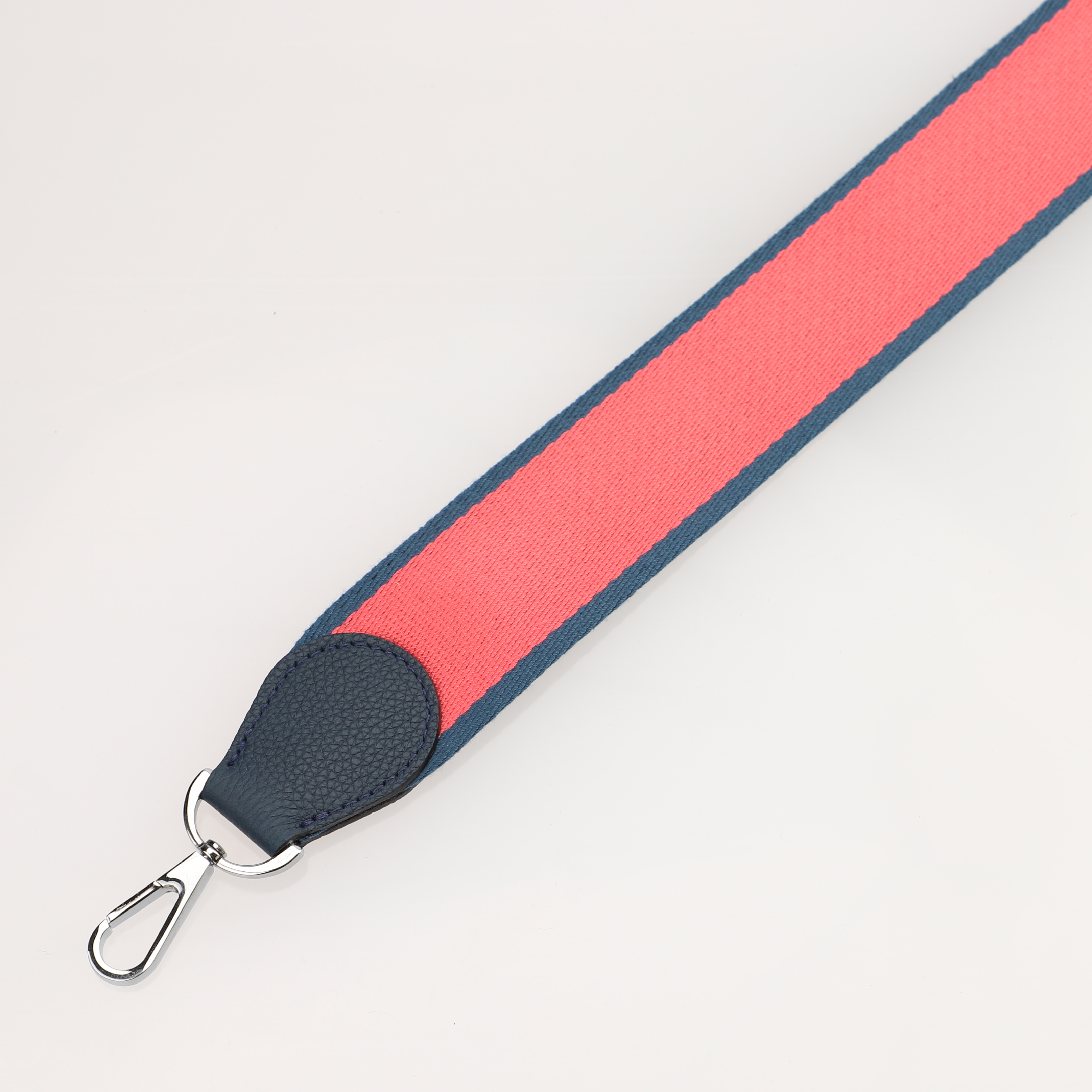 Handamde The 2" wide Bi-colors canvas and togo leather shoulder strap for brand bag,guita strap,crossbody strap