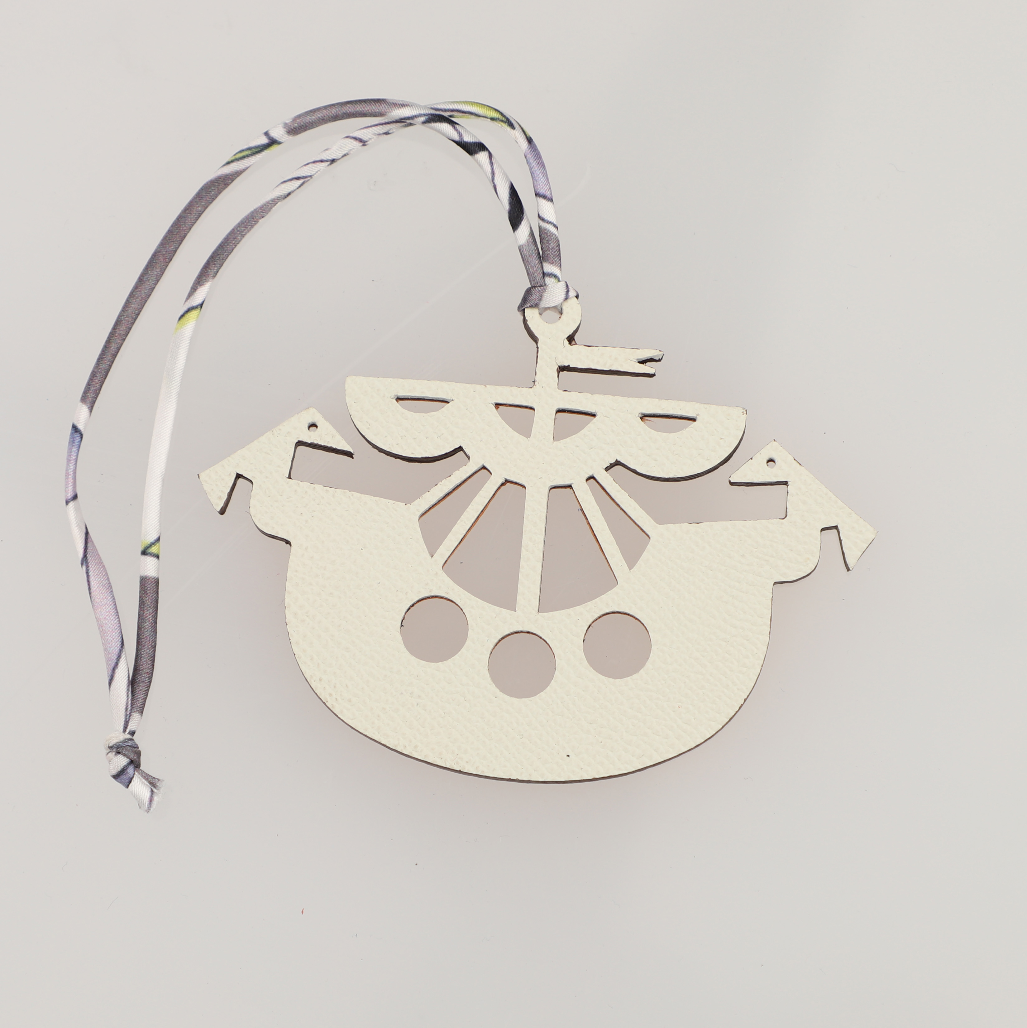 Epsom Leather and togo leather Portuguese Ship Bag Charm Key Holder,bag charm