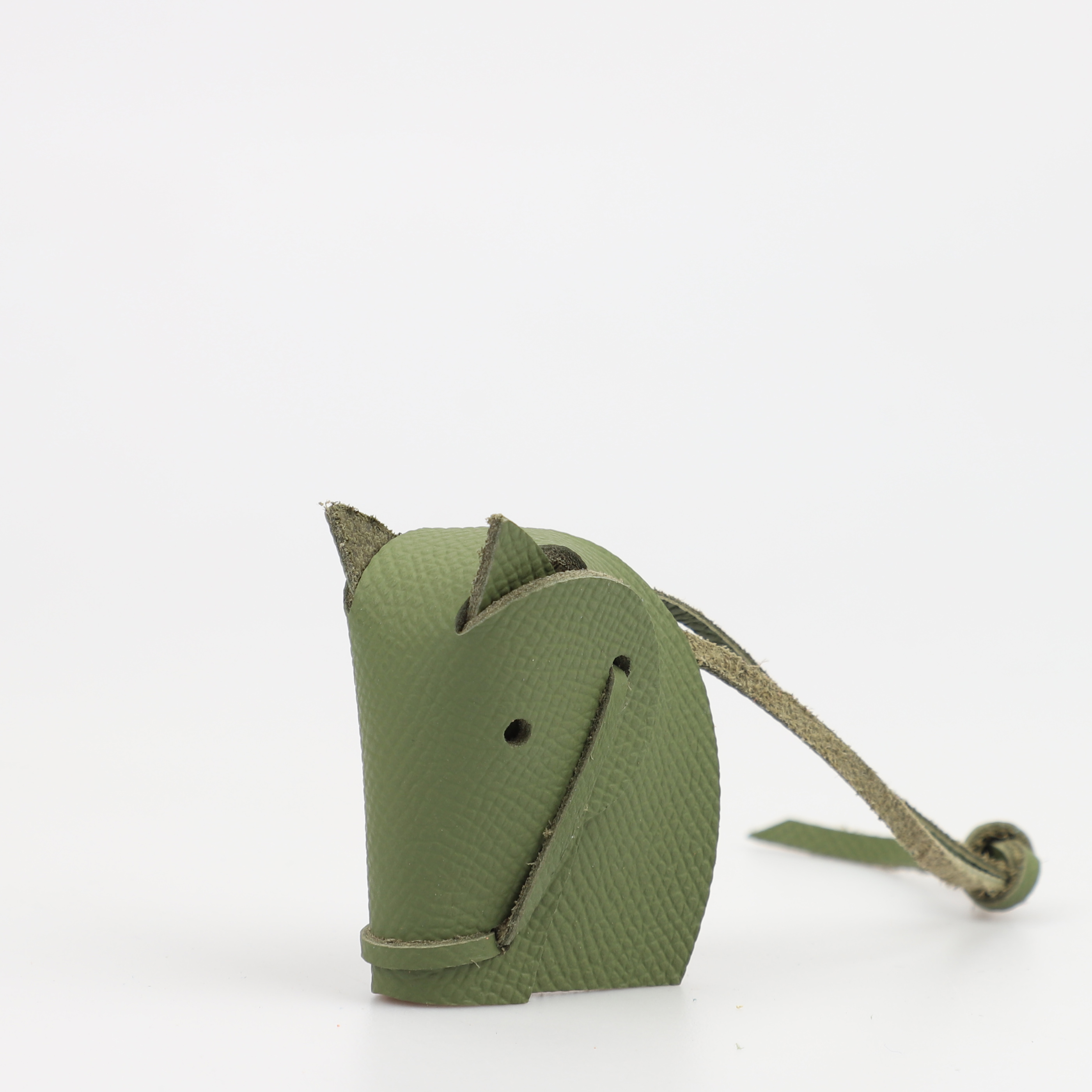 Handmade The Epsom Leather Horse Head Bag Charm