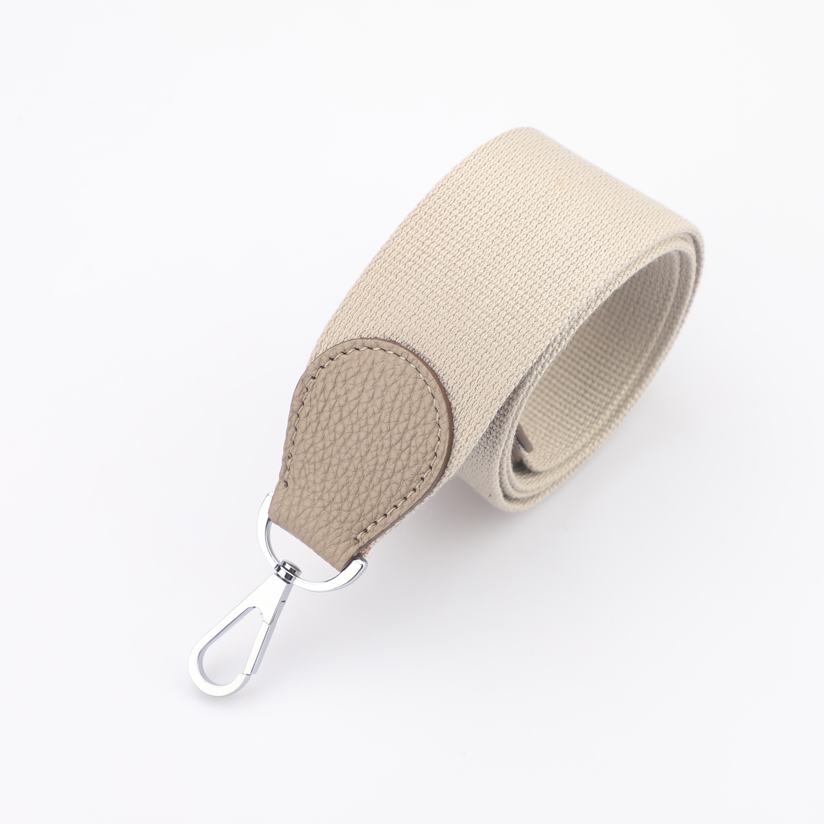 2" Argile Canvas and Togo Leather shoulder bag strap,Crossbody bag strap,Guitar Strap for Kelly bags and Bolide bags