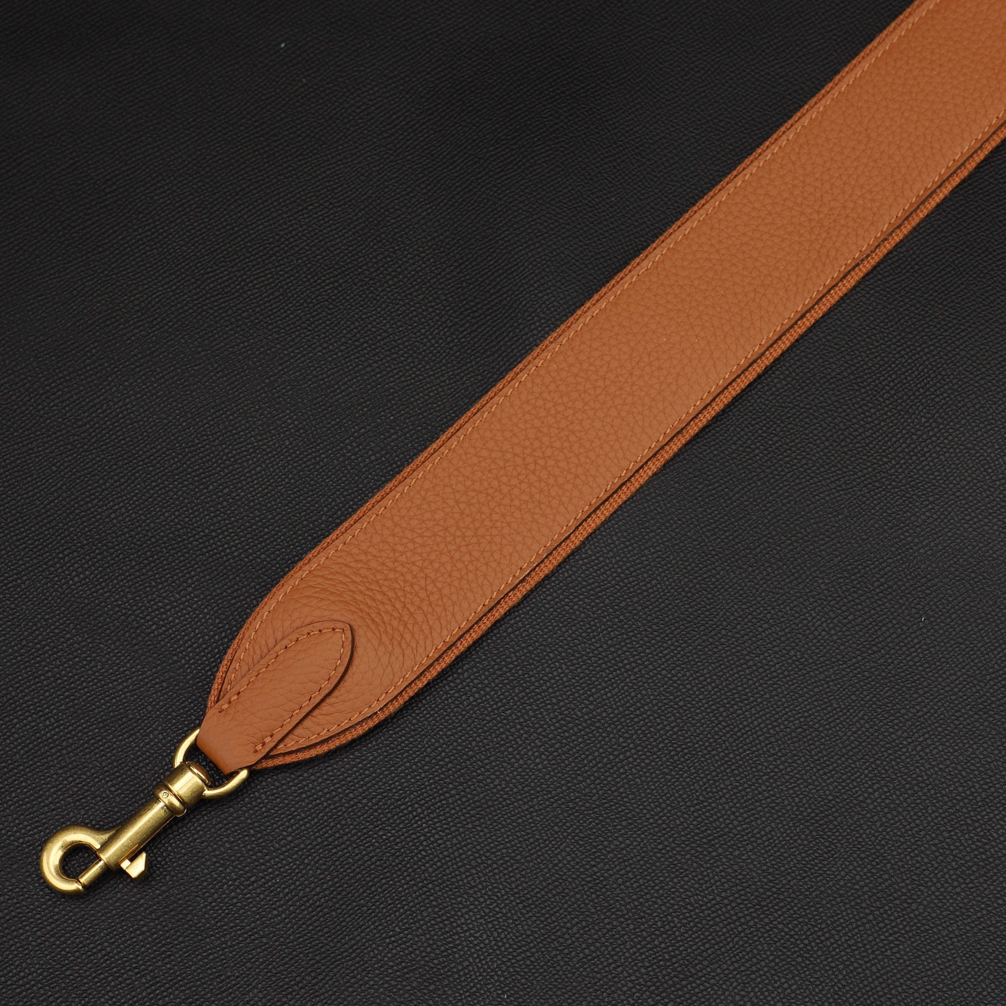 2“ width one side is Togo leather and one side is canvas shoulder bag strap,crossbody strap, guitar strap for kelly bag,for bolide bag