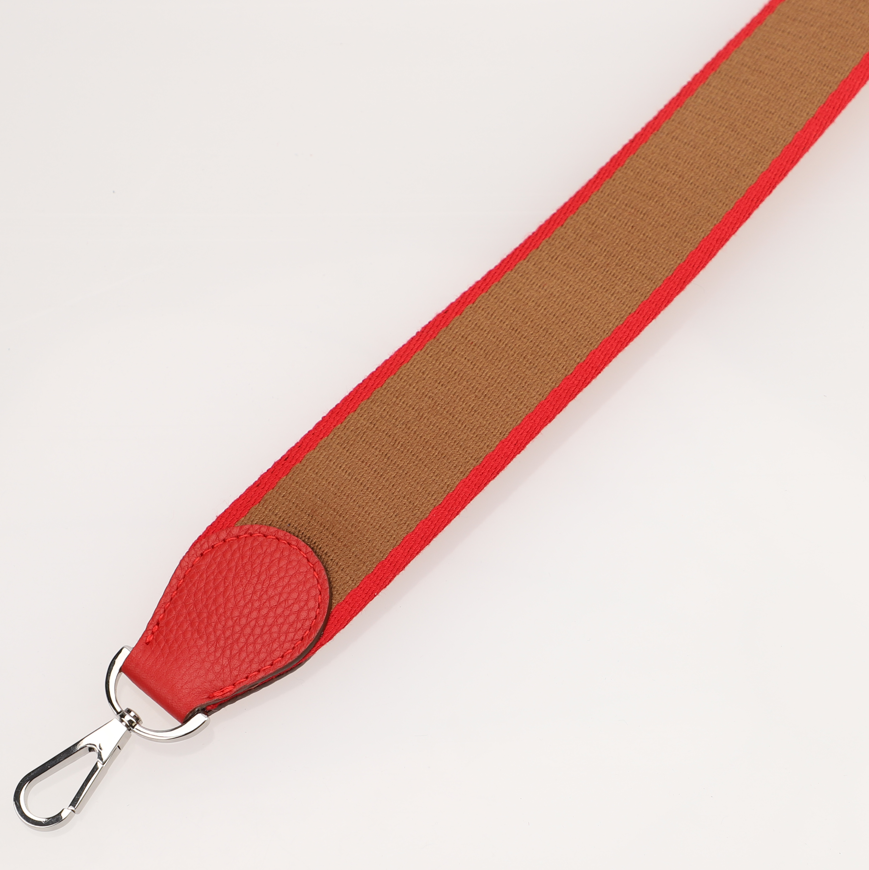 Handamde The 2" wide Bi-colors canvas and togo leather shoulder strap for brand bag,guita strap,crossbody strap