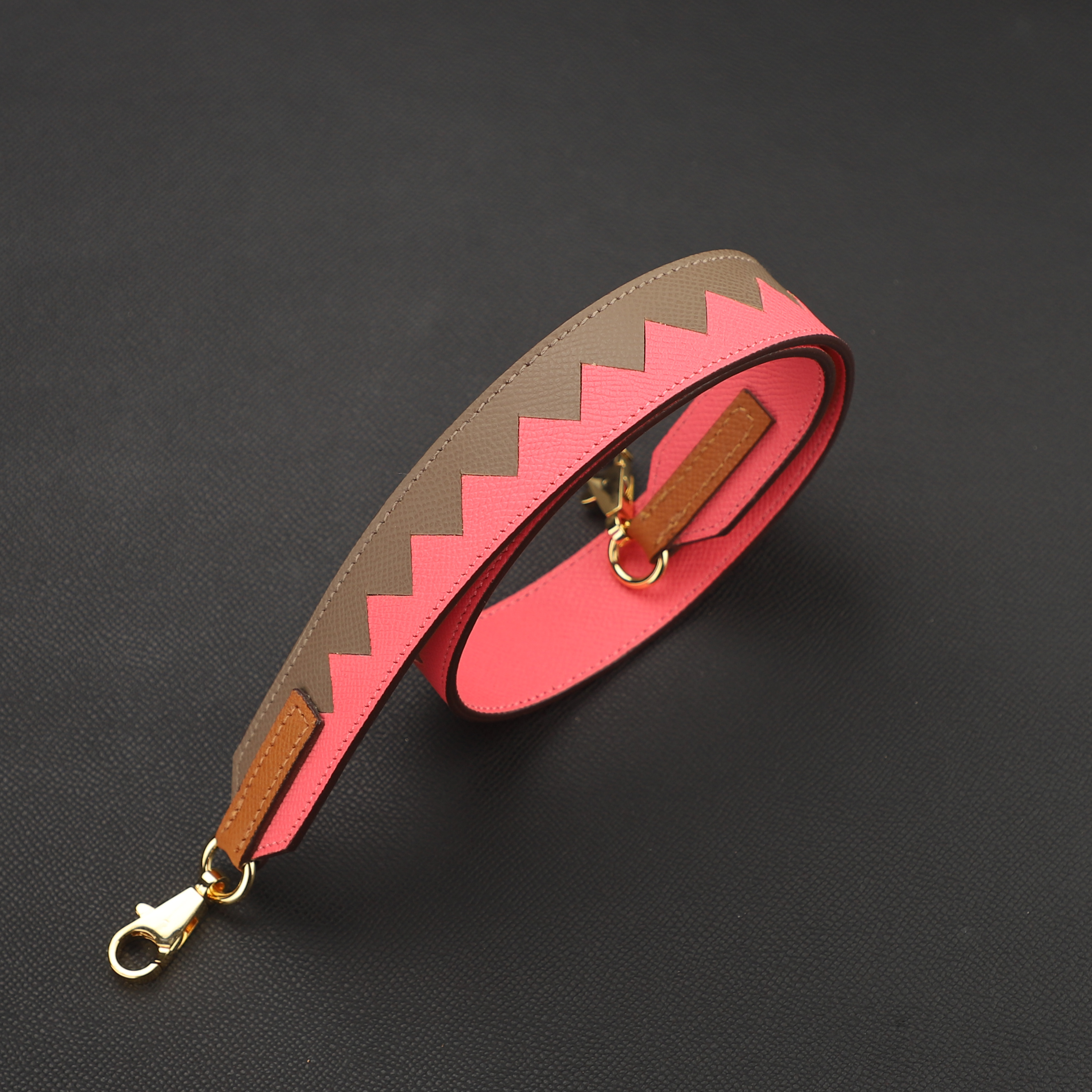 Custom The Epsom Leather 30mm Tressage Au Galop Shoulder Strap For kelly bag strap,bolide bag strap , epsom leather kelly bag strap