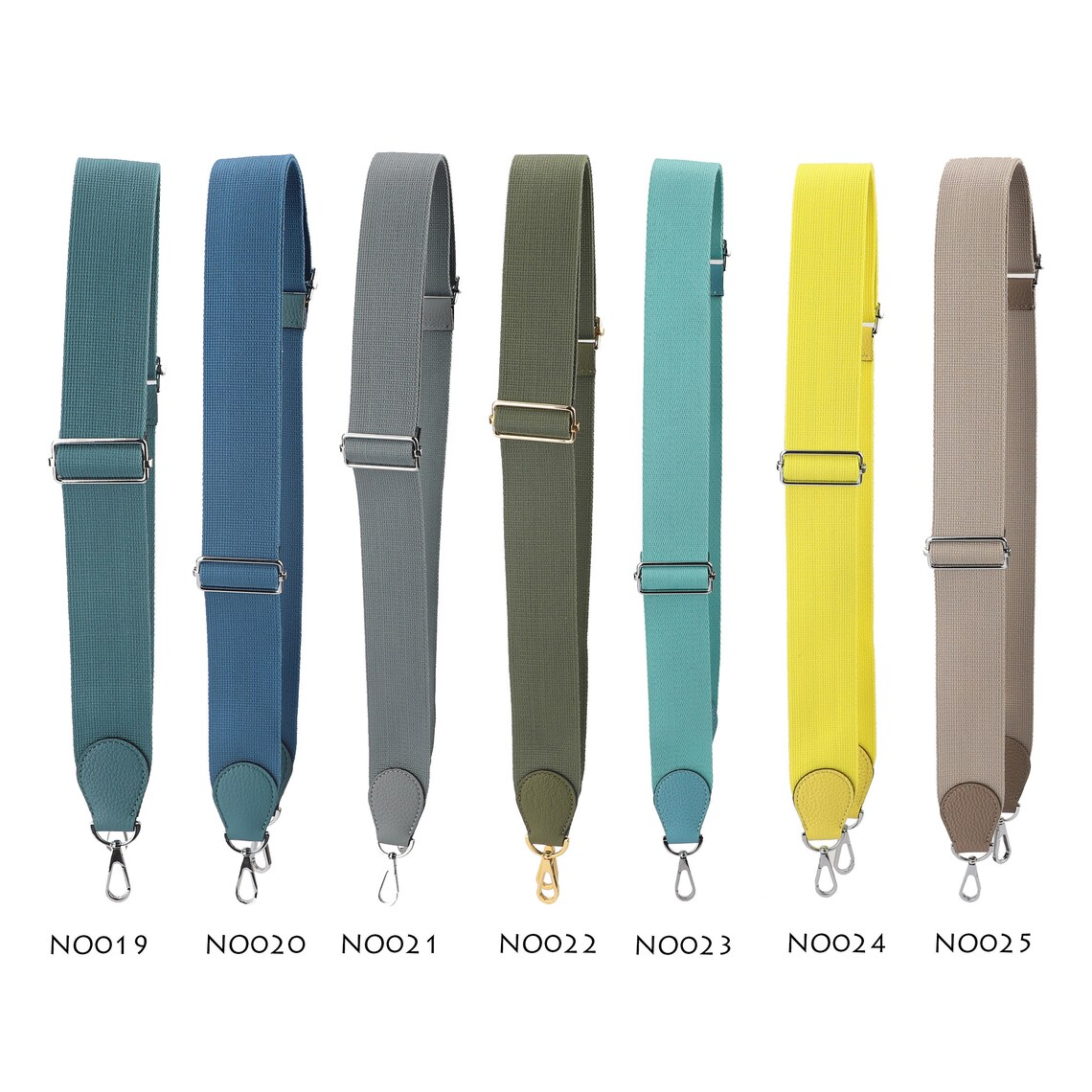 50mm Pure color Canvas shoulder bag strap for Evelyn bag,2'' Adjustable canvas bag strap