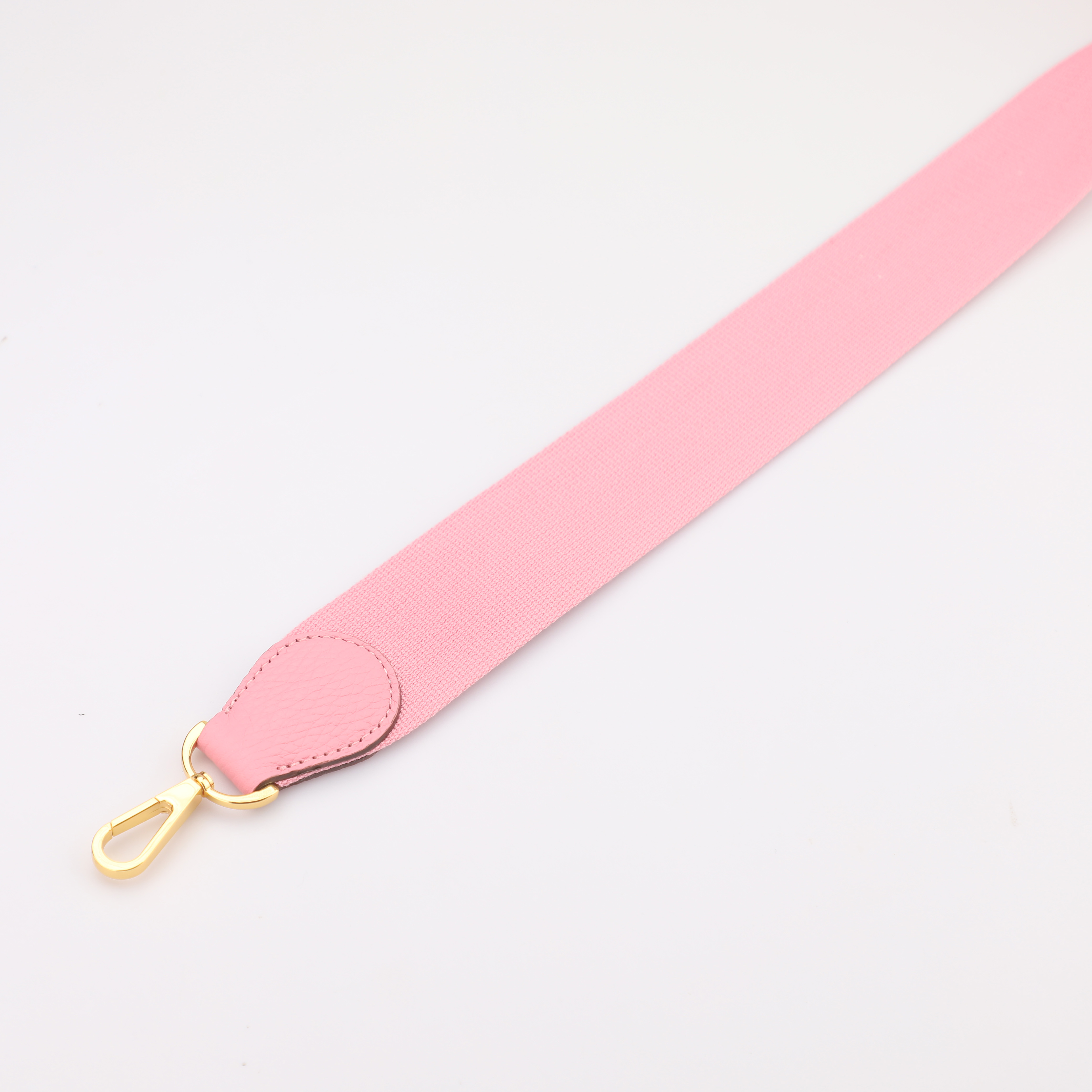 2"  Pink Canvas and Togo Leather shoulder bag strap,Crossbody bag strap,Guitar Strap for Kelly bags and Bolide bags