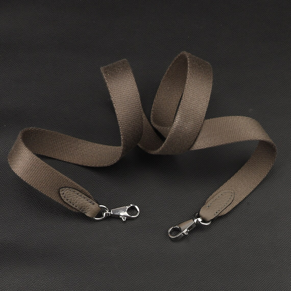 25mm Wide Etain Canvas Crossbody strap for Evelyne TPM bag and other Brand bag,Etain Canvas with togo leather shoulder strap