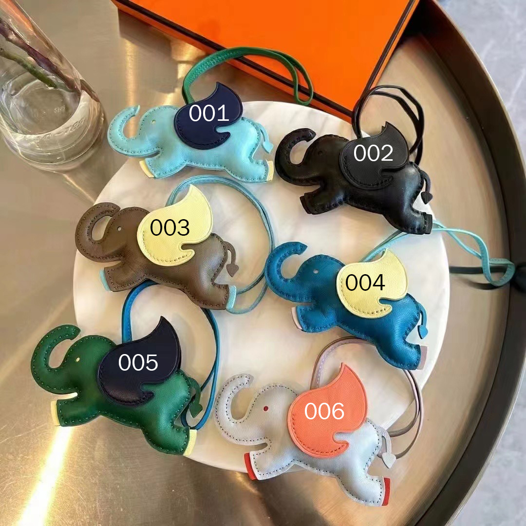 Handmade The Epsom Leather Flying Elephant Bag Charm