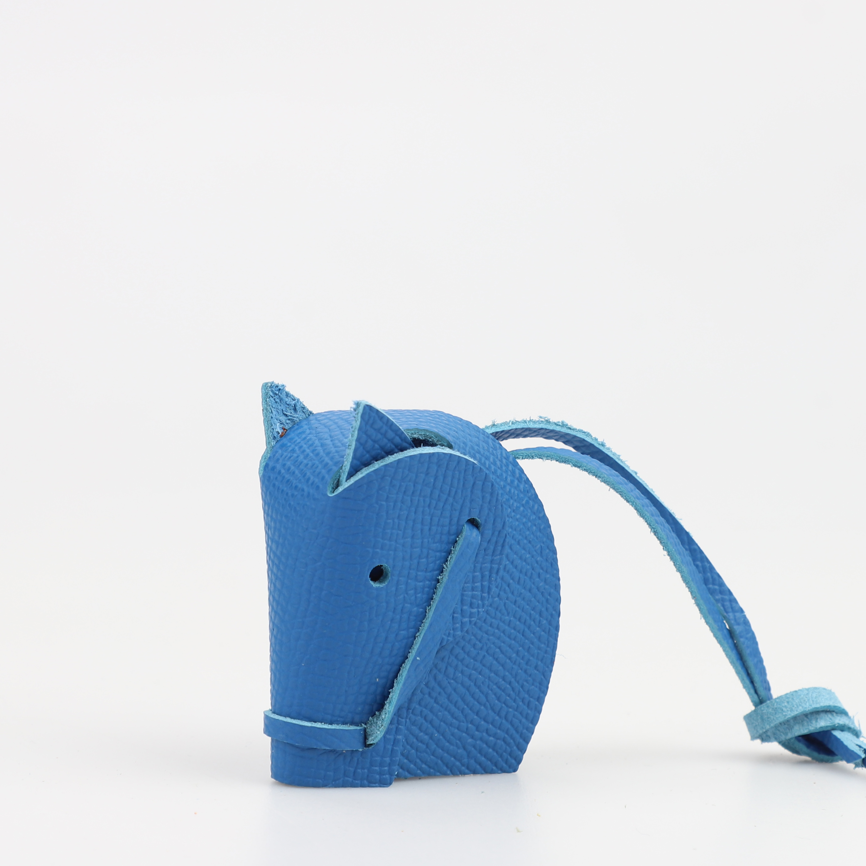 Handmade The Epsom Leather Horse Head Bag Charm