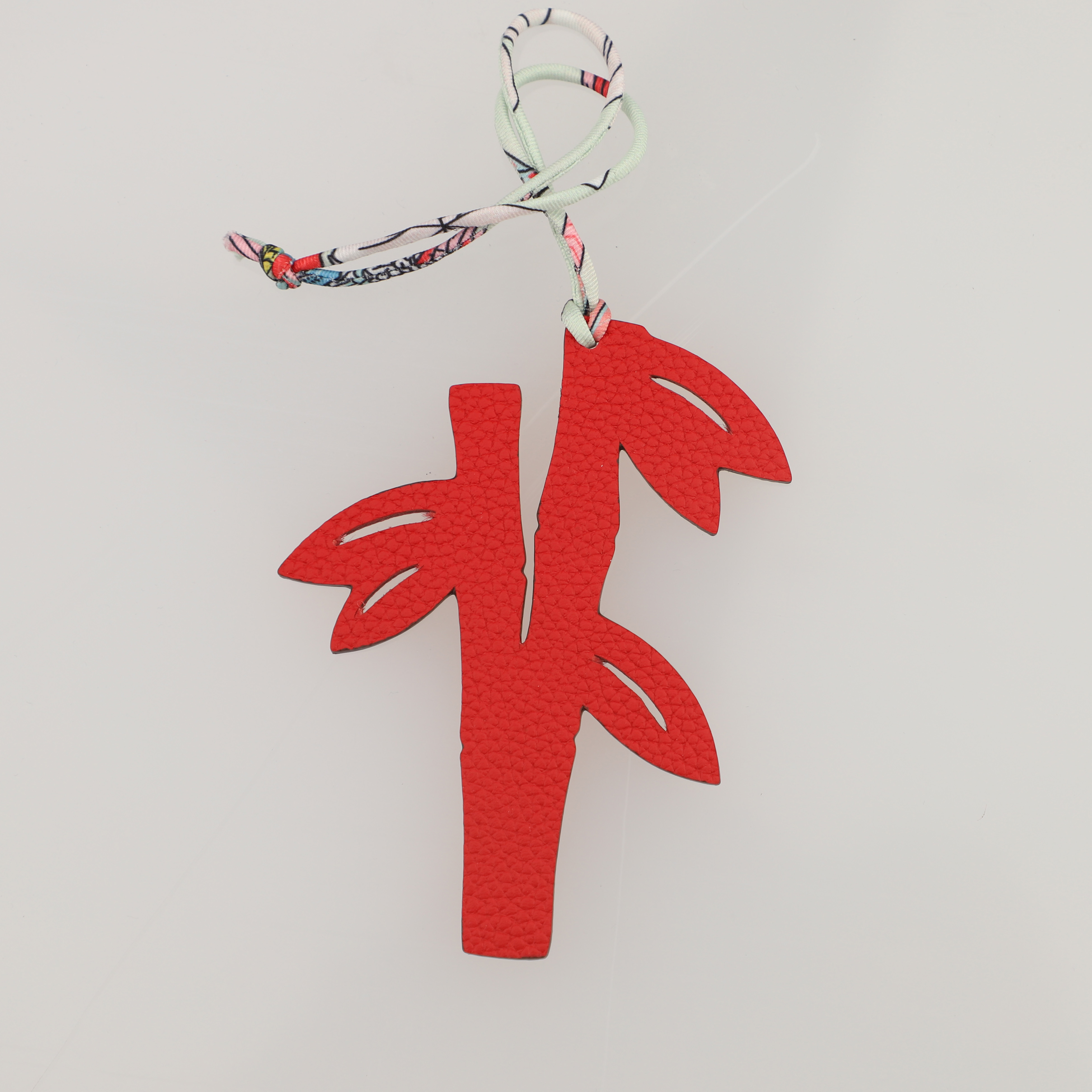 Epsom Leather and togo leather Petit H Charm bamboo Bag Charm Key Holder,bag charm