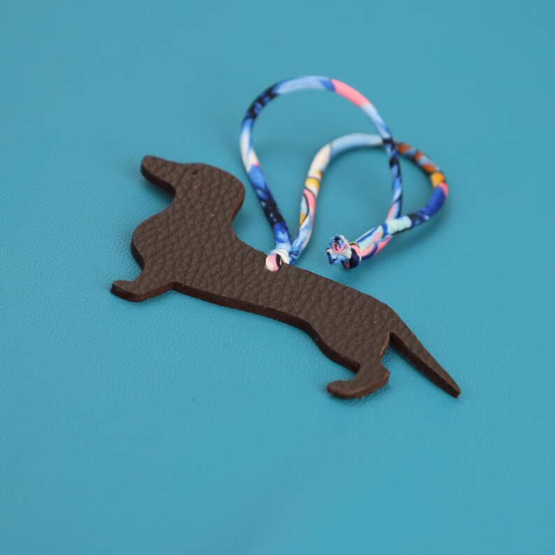  Handmade The Togo leather and Epsom Leather Phtit H Dachshund charm,Leather bag charm,Best leather charm for Brand bag