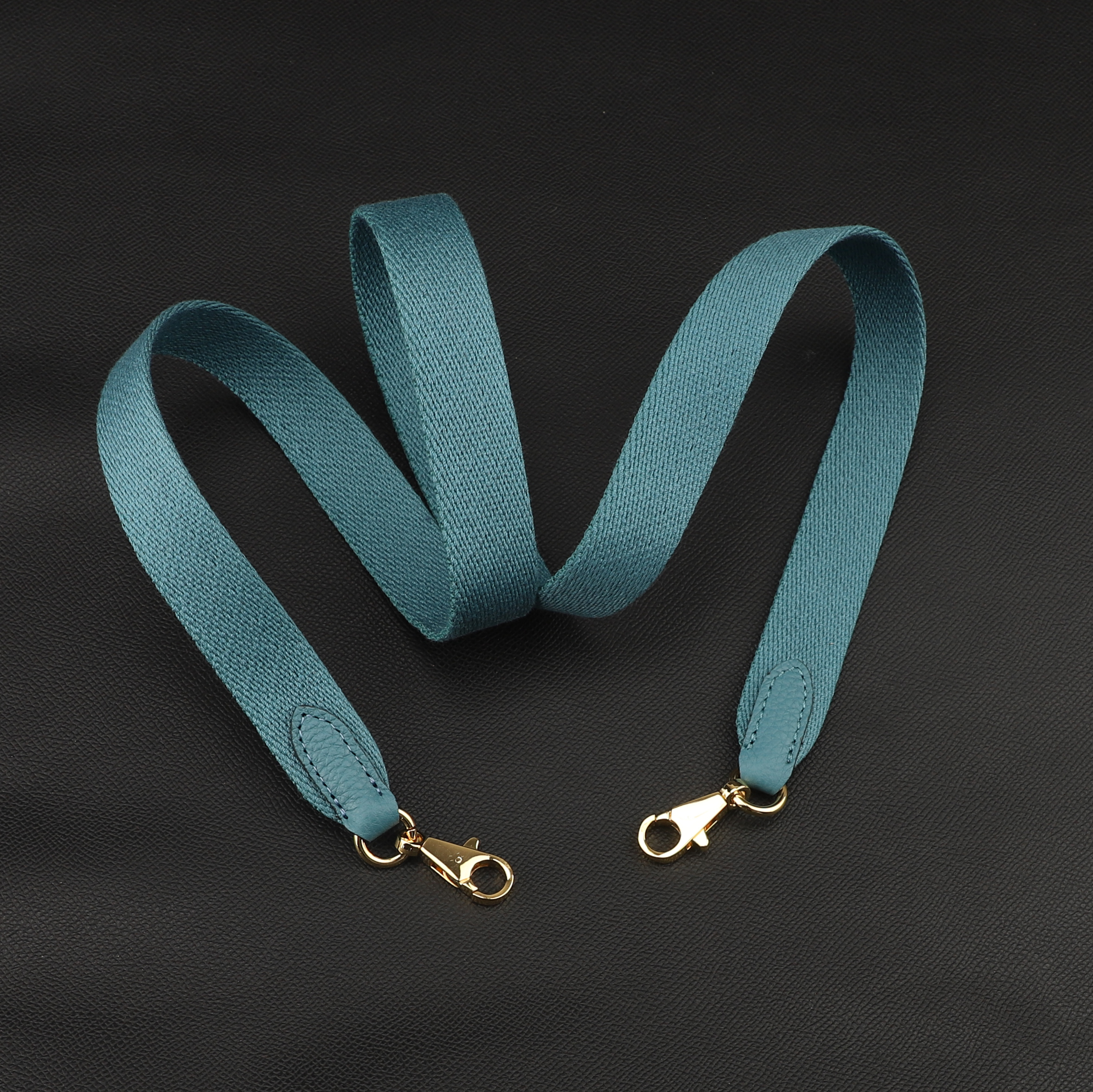 Handmade The 1“ Pure Cotton fabric and leather shoulder strap for Evelyne bag,Crossbody strap for Evelyne bag