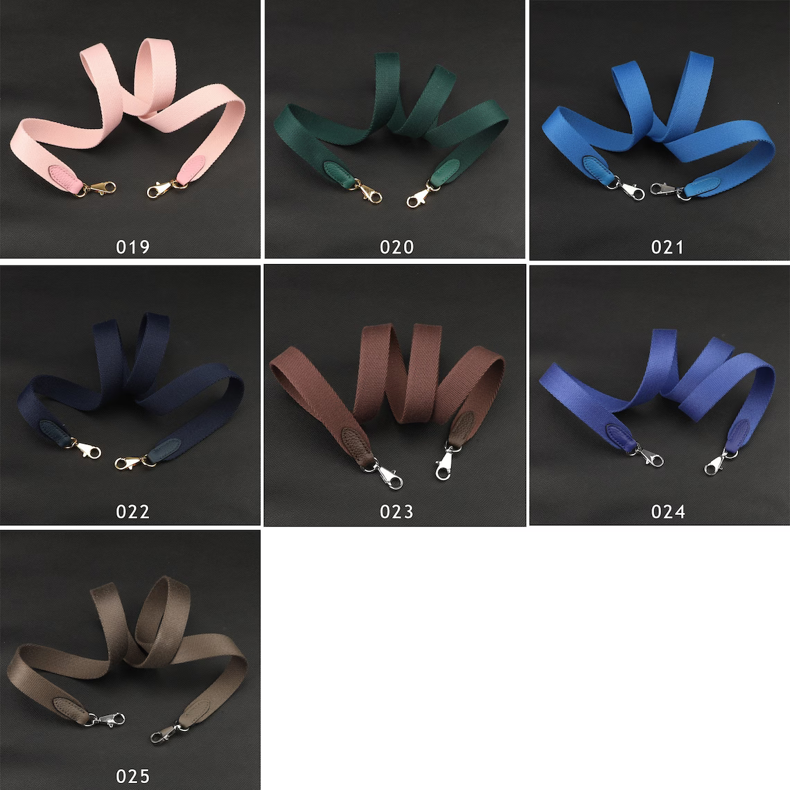 25 colours Option 1 inch canvas strap with the O ring and metal adjuster buckle adjustable bag strap for the Evelyne TPM bag