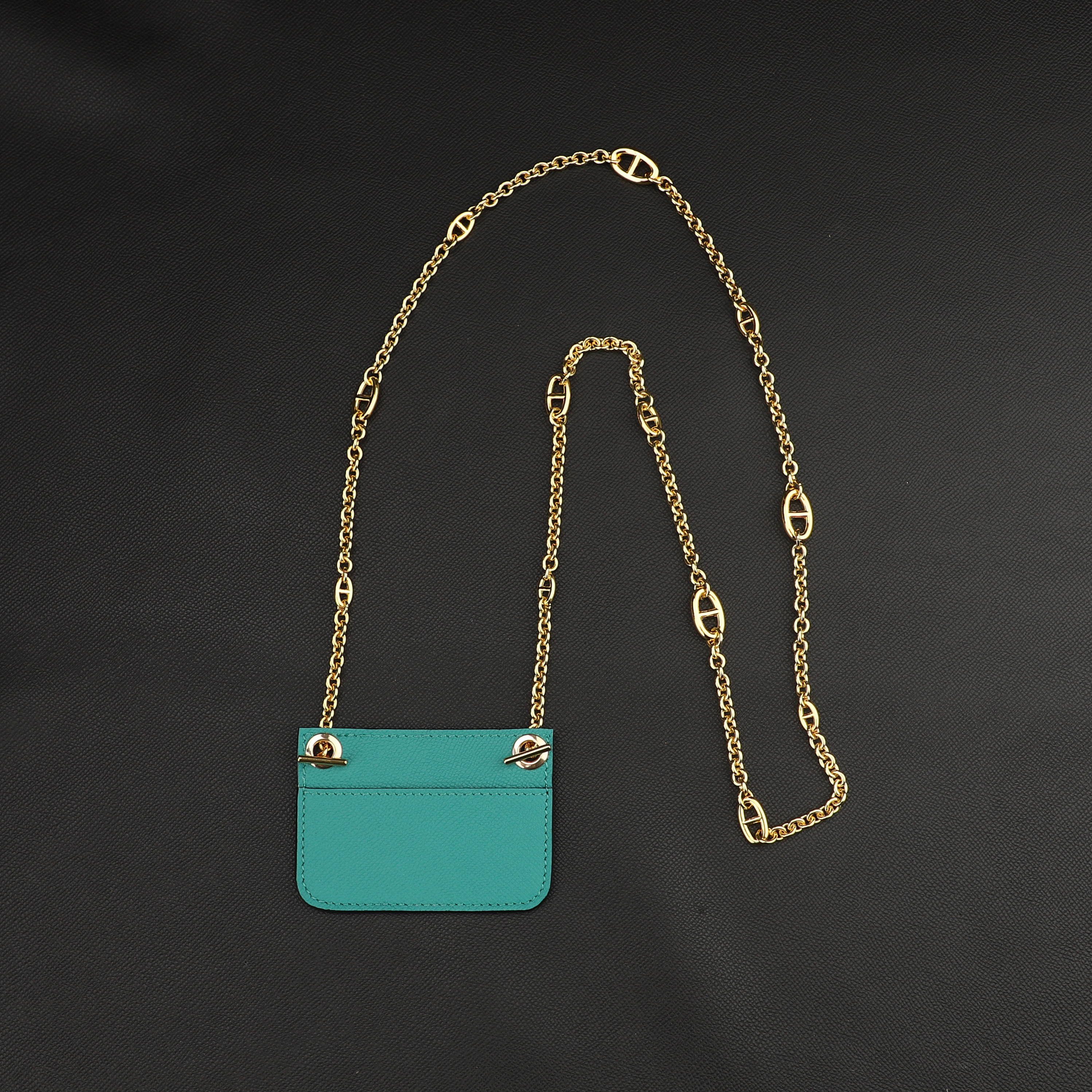 Customized The epsom leather insert and Chain Shoulder strap for Constance Slim wallet