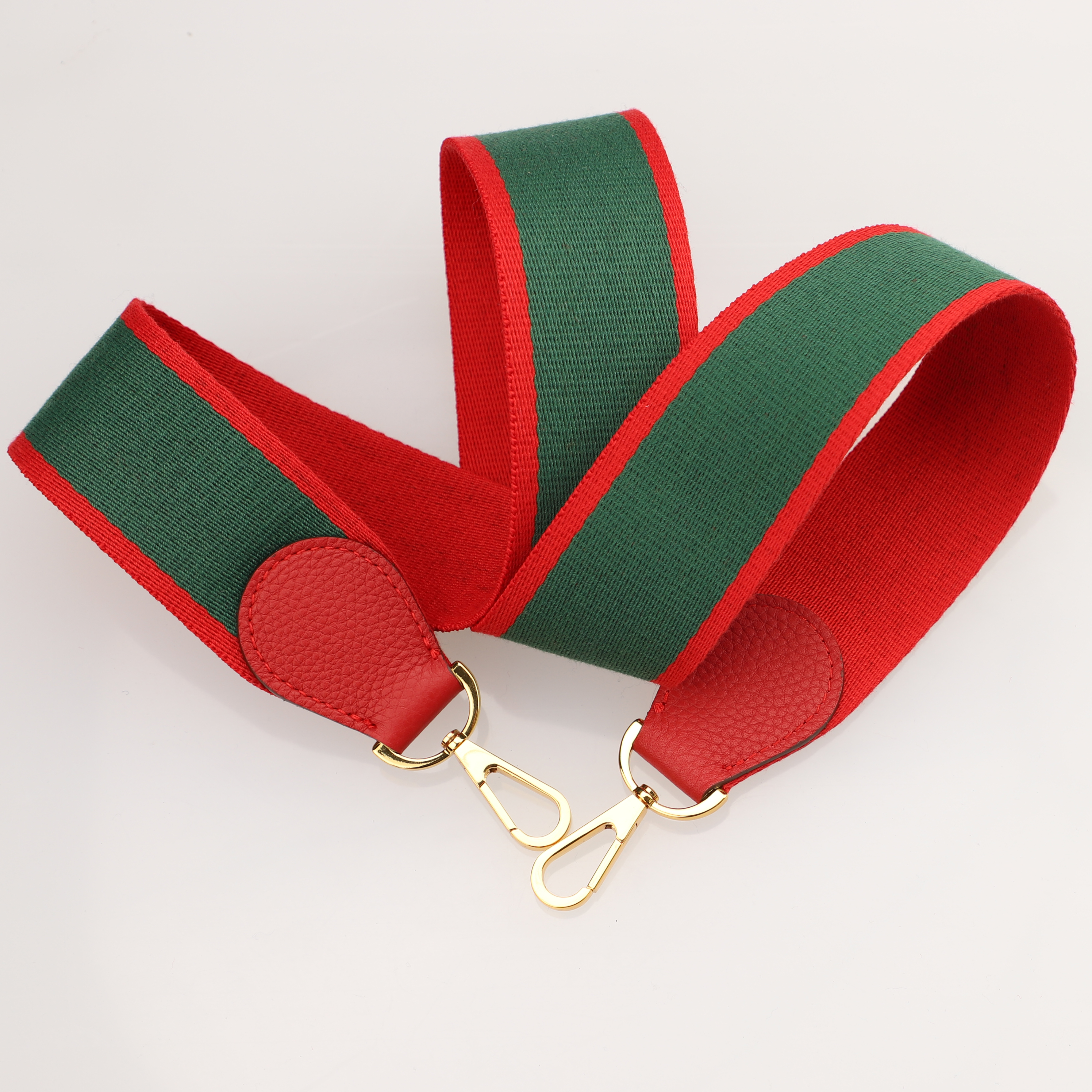 Handamde The 2" wide Bi-colors canvas and togo leather shoulder strap for brand bag,guita strap,crossbody strap