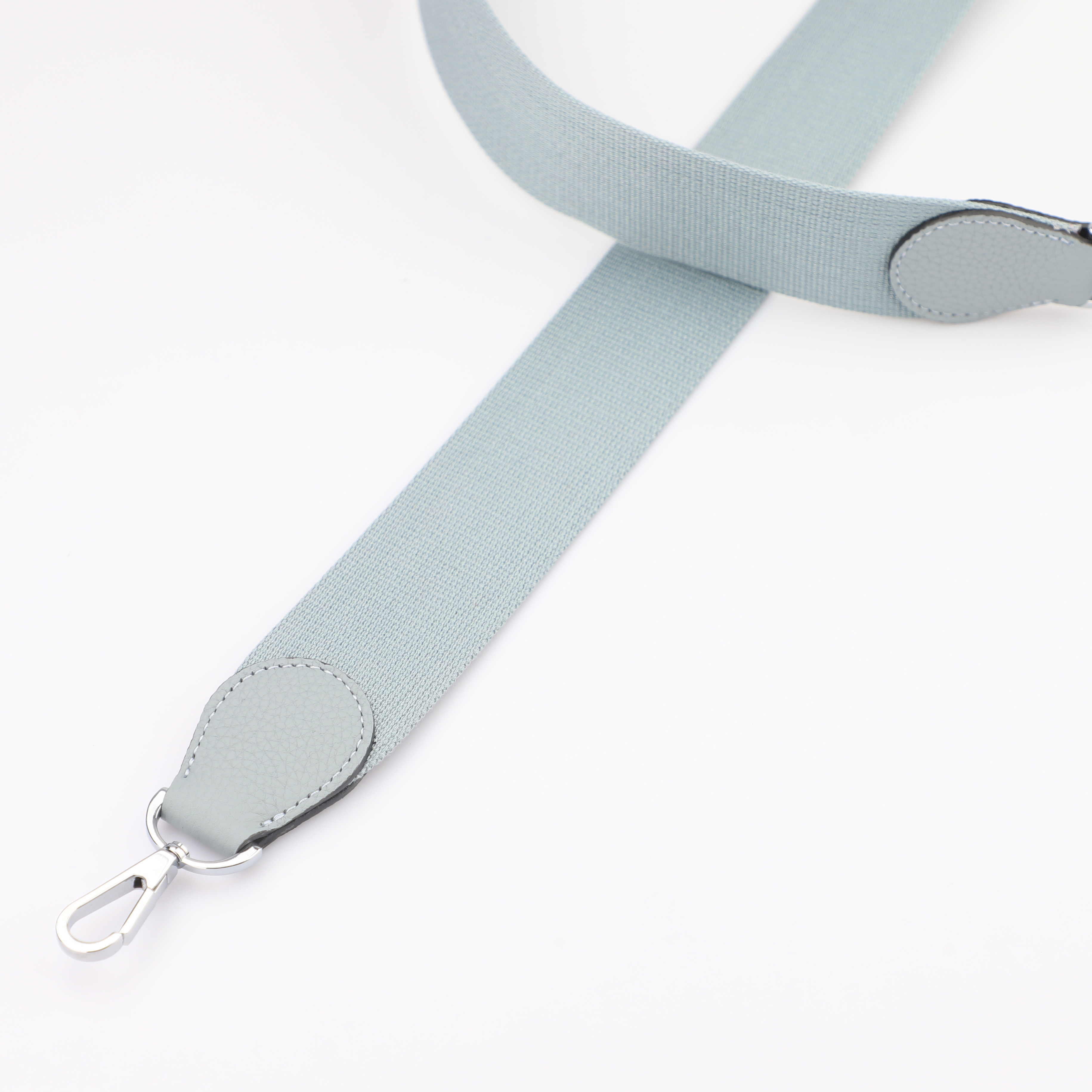 2"  Blue Lin Canvas and Togo Leather shoulder bag strap,Crossbody bag strap,Guitar Strap for Kelly bags and Bolide bags