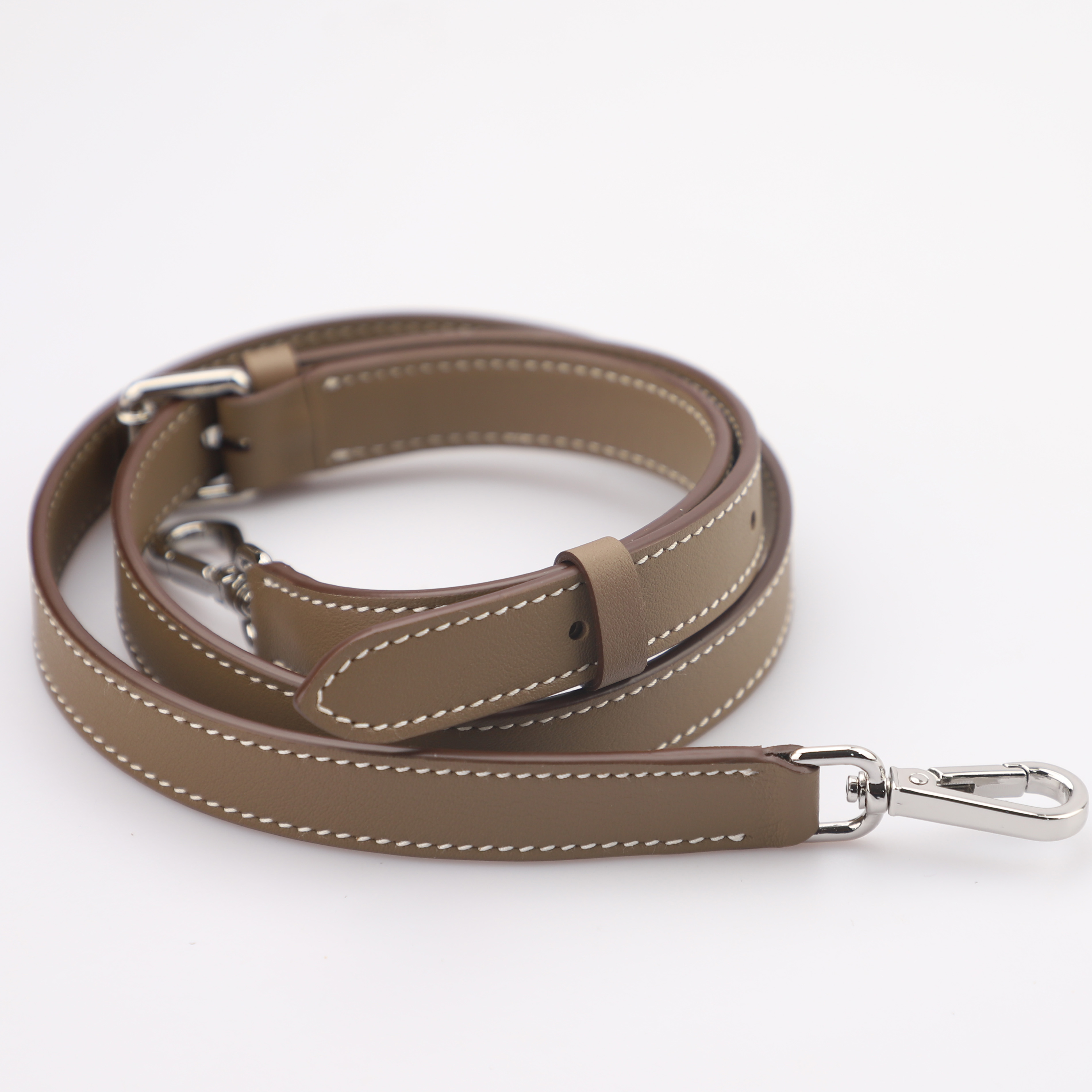 2cm Width Gris Elephant Swift leather Adjustable Bag Strap,Crossbody bag strap,shoulder bag strap 