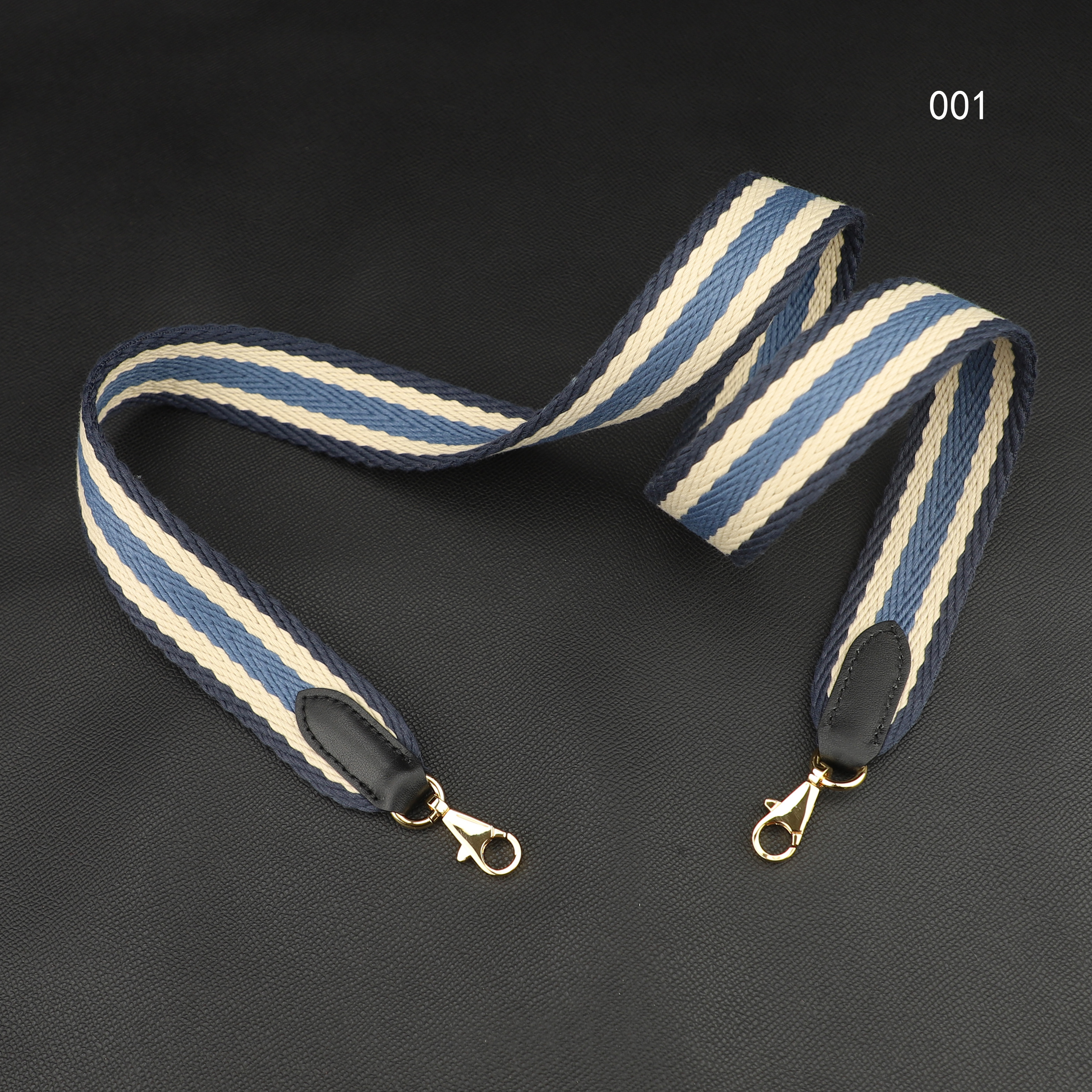 40mm Stripe colors canvas shoulder bag strap,Stripe Canvas Crossbody bag strap,Guitar strap customized the length