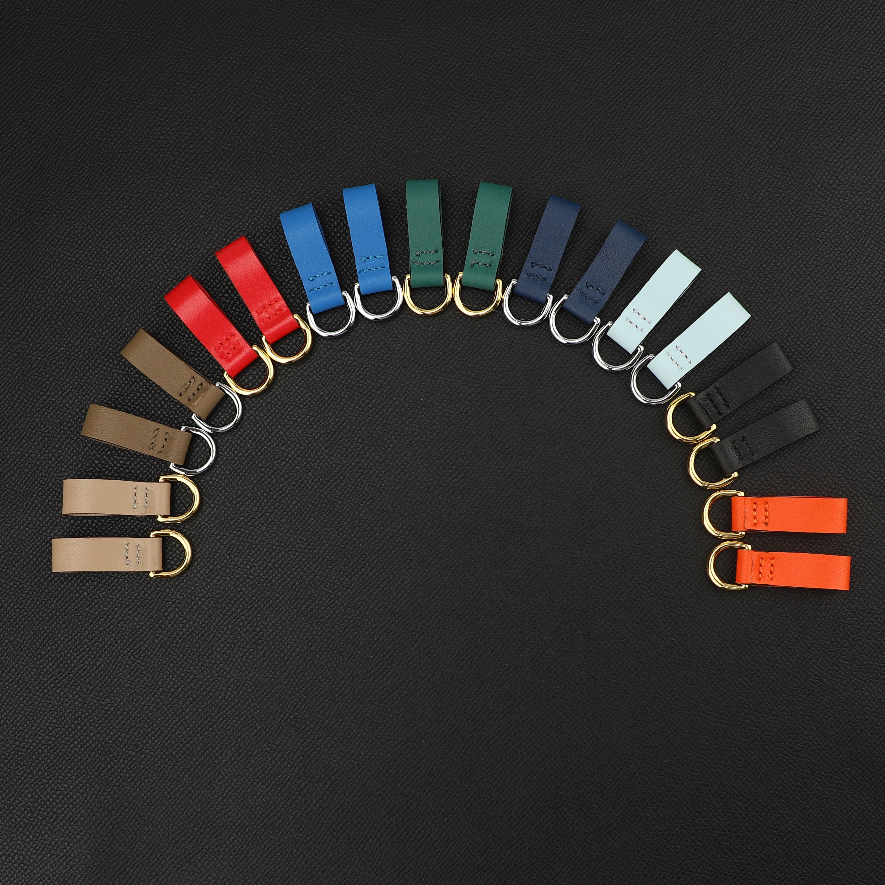 Swift leather small goods Epsom Leather Birkin/Kelly Pochette Rings Connect the Shoulder Strap