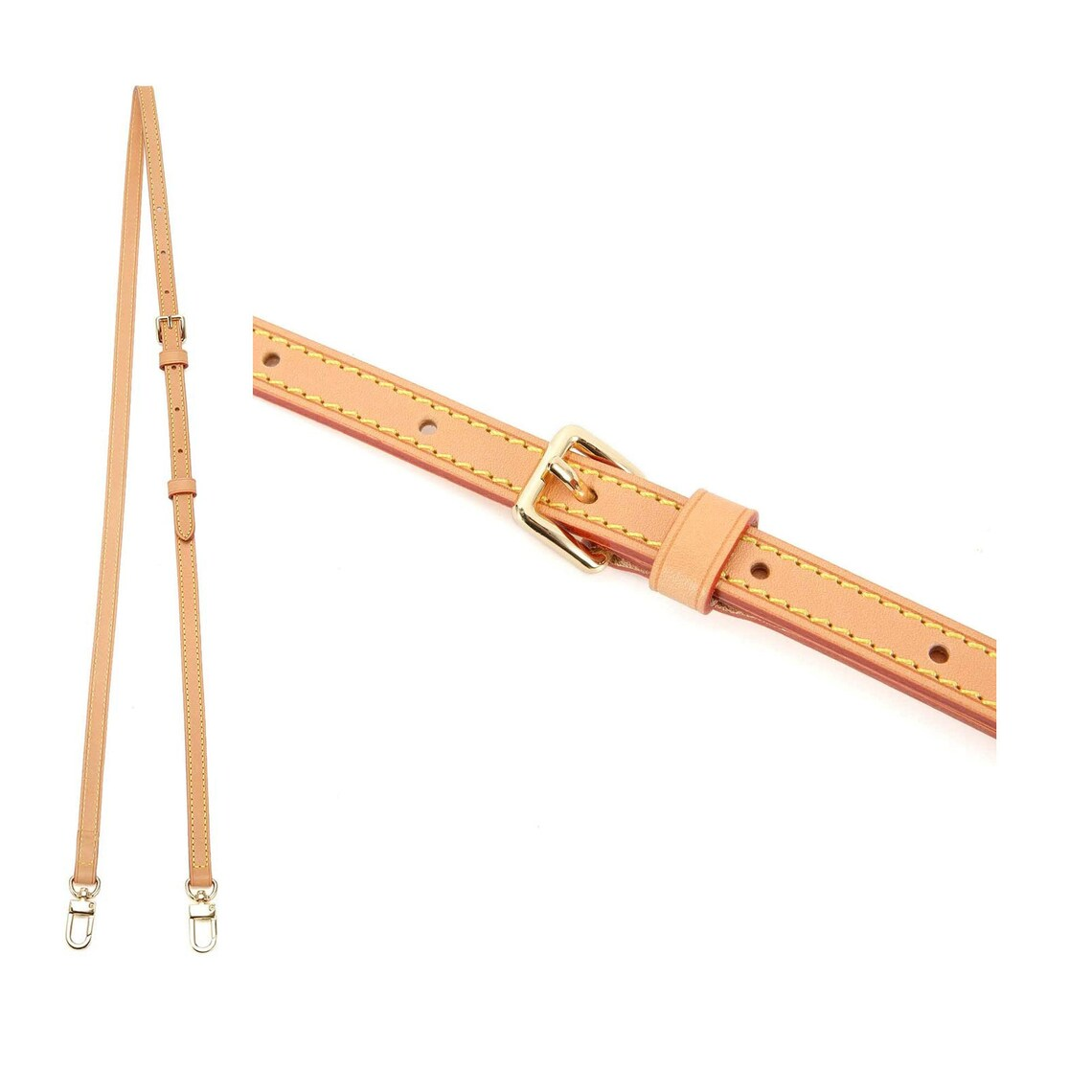 18mm Adjustable Vachetta Leather crossbody strap replacement For Handbags bags speedy Metis Alma Felicie deauville pouch neverfull