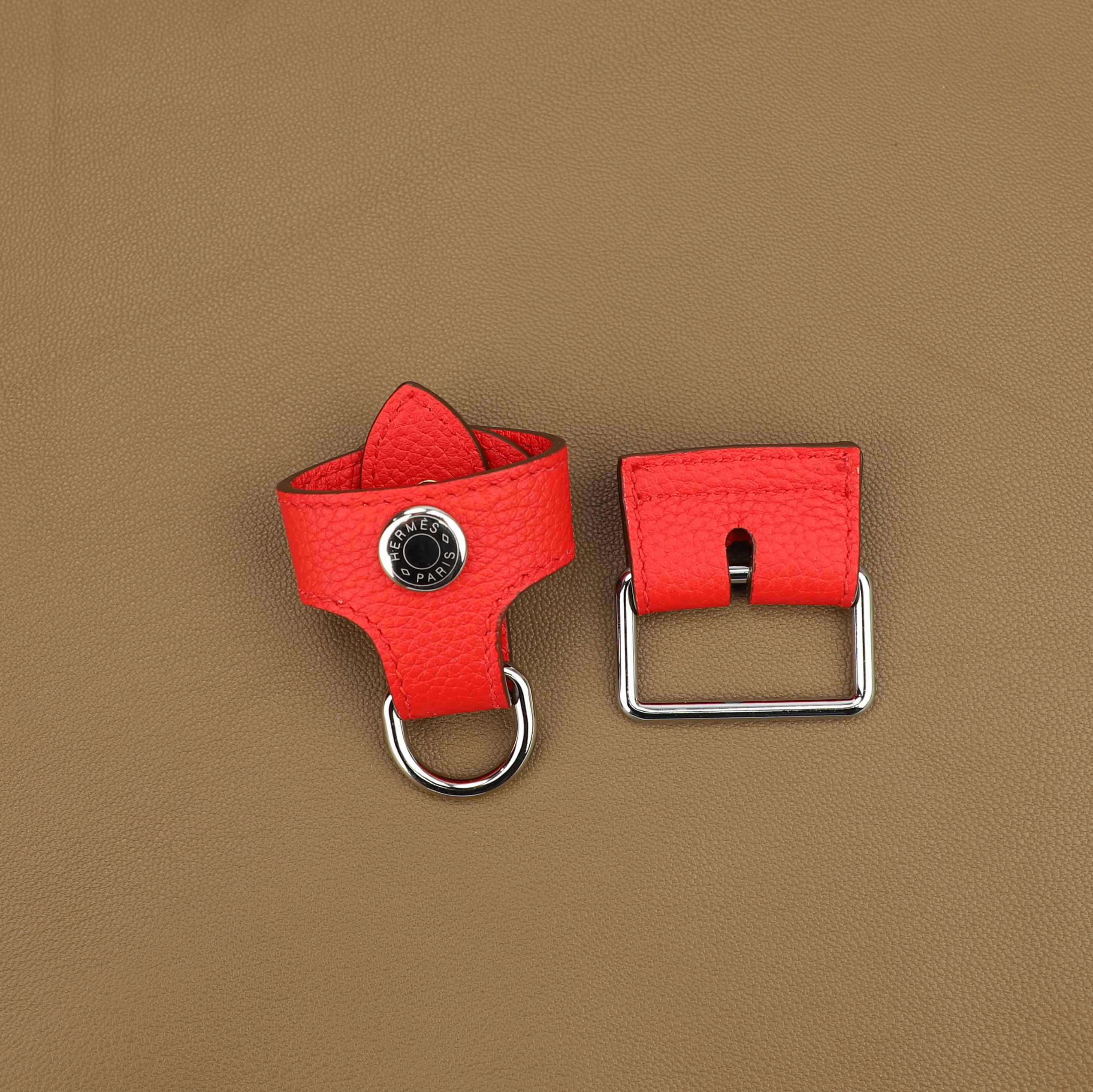 New Design Togo Leather Converter for the bag strap with the Toile Bride-A-Brac Travel Case