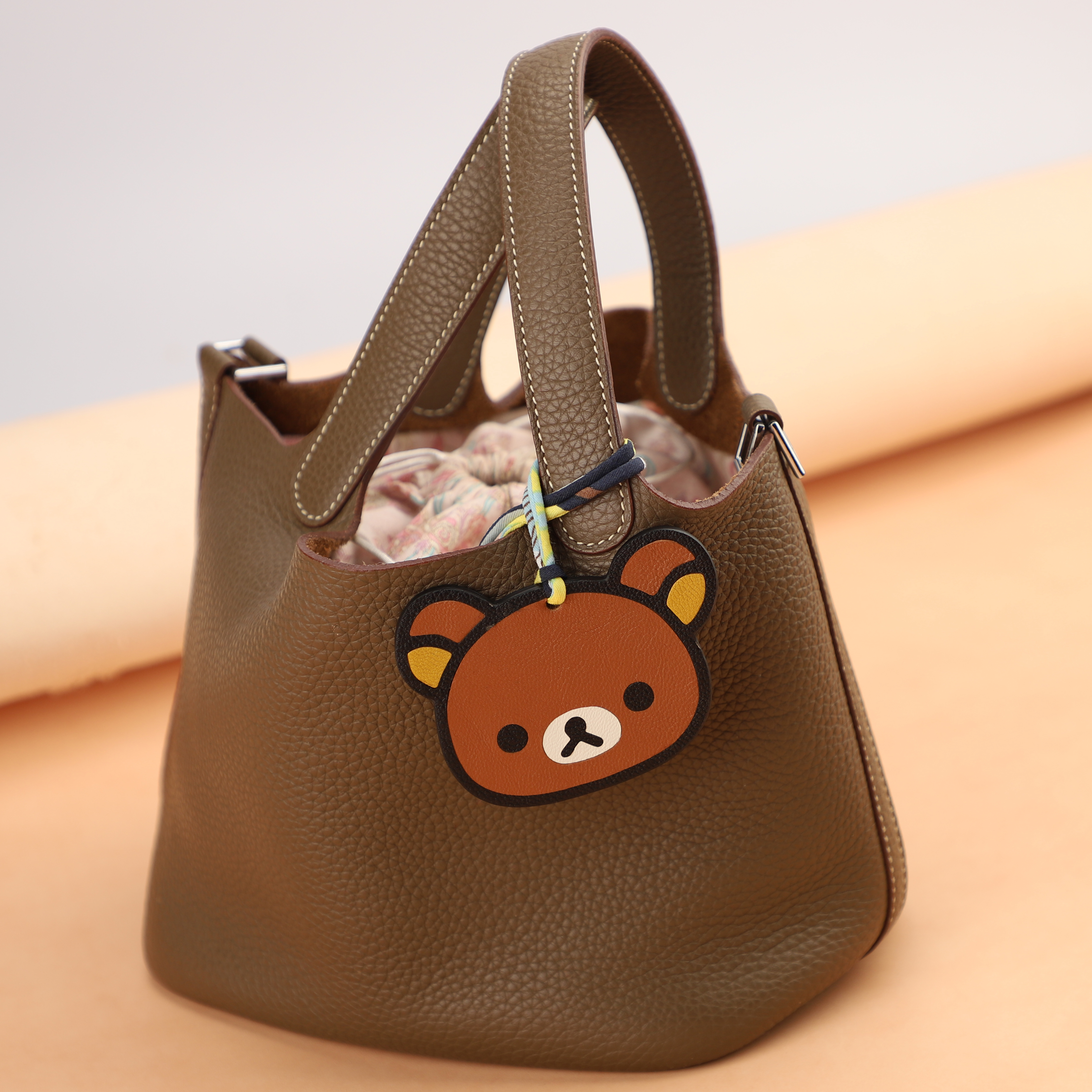 Genuine Leather Handbag Charm Micro Bag Charm Handmade 