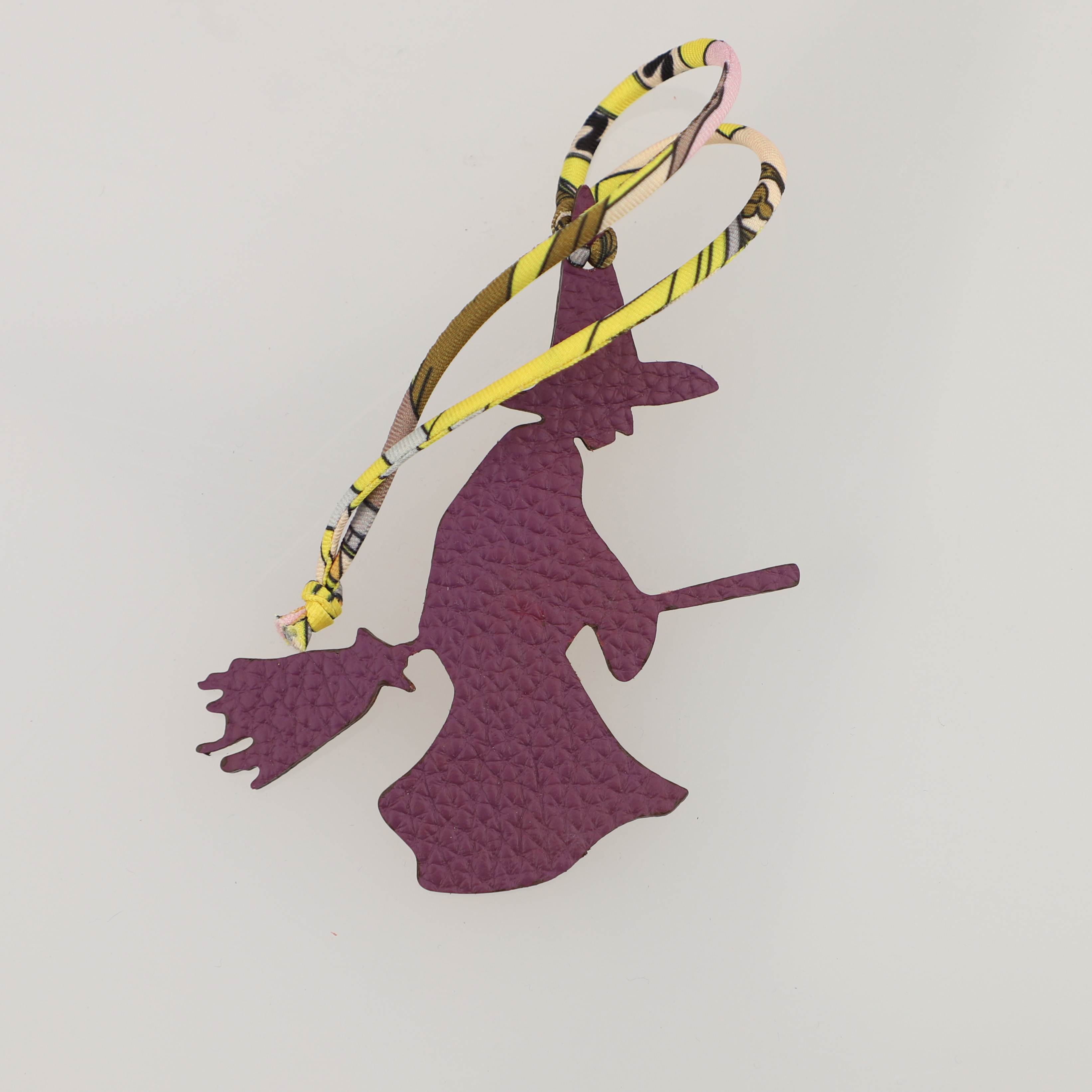 Epsom Leather and togo leather Witch Bag Charm Key Holder,bag charm