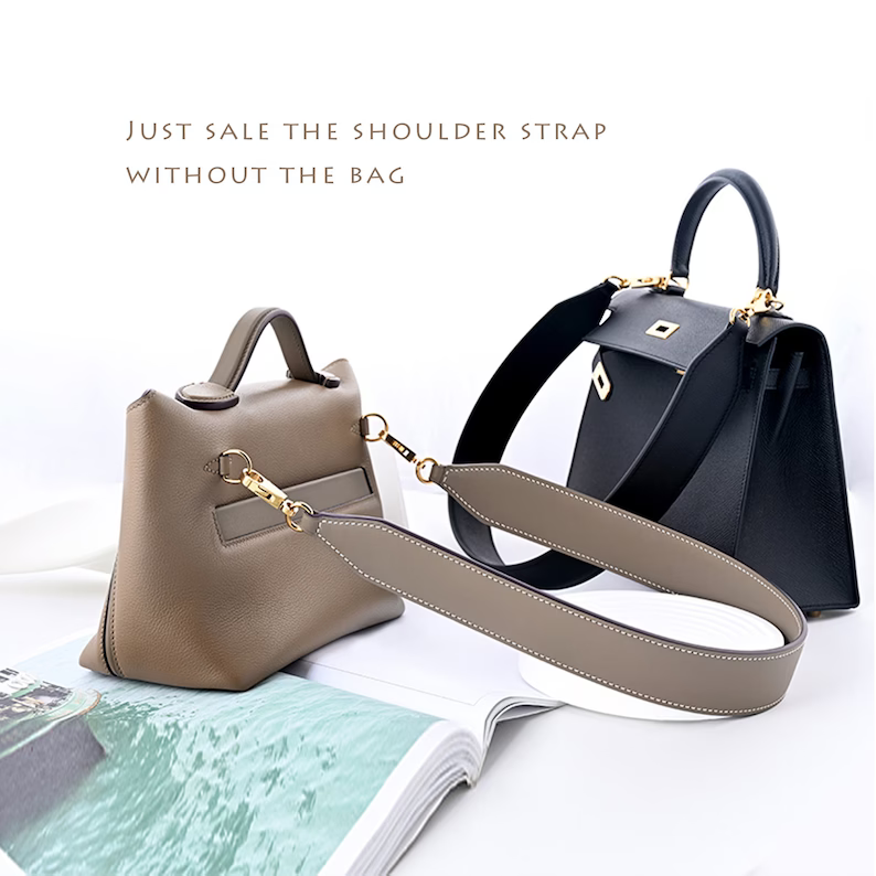 4cm witdh shoulder strap for 24/24 ,Kelly bag,Bolide bag Leather shoulder bag strap,crossbody leather strap for Brand bag