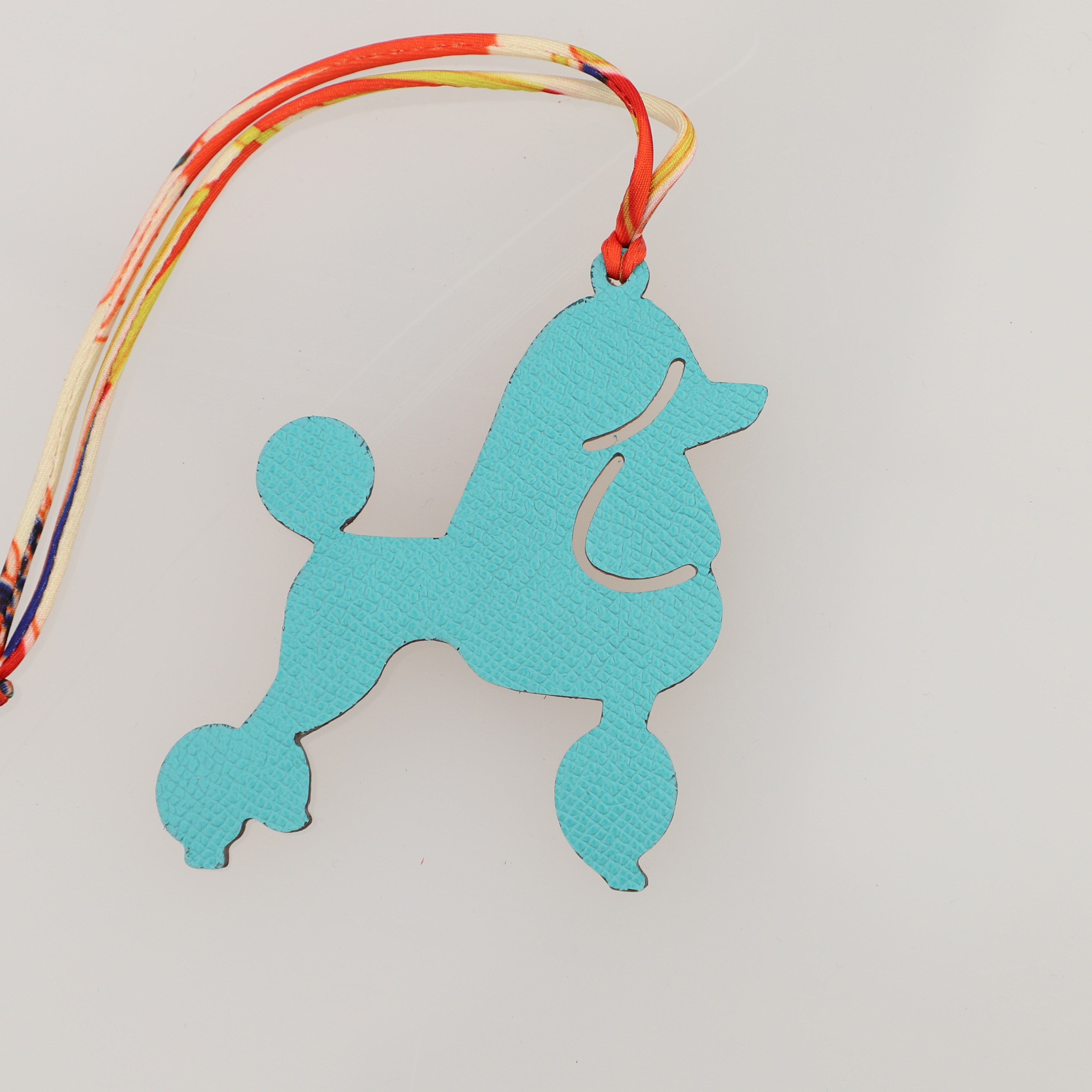 Epsom Leather and togo leather Royal Poodle Bag Charm Key Holder,bag charm