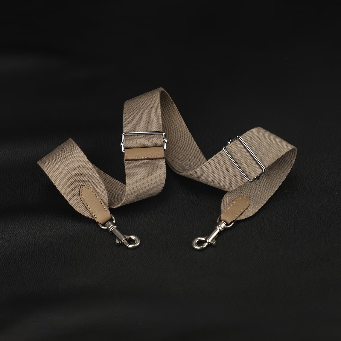 2" Amazon Canvas and Togo Leather shoulder bag strap,Crossbody bag strap,Guitar Strap for Kelly bags and Bolide bags