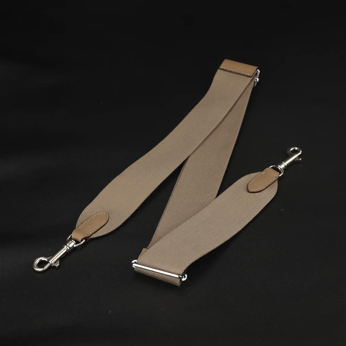 2" Amazon Canvas and Togo Leather shoulder bag strap,Crossbody bag strap,Guitar Strap for Kelly bags and Bolide bags