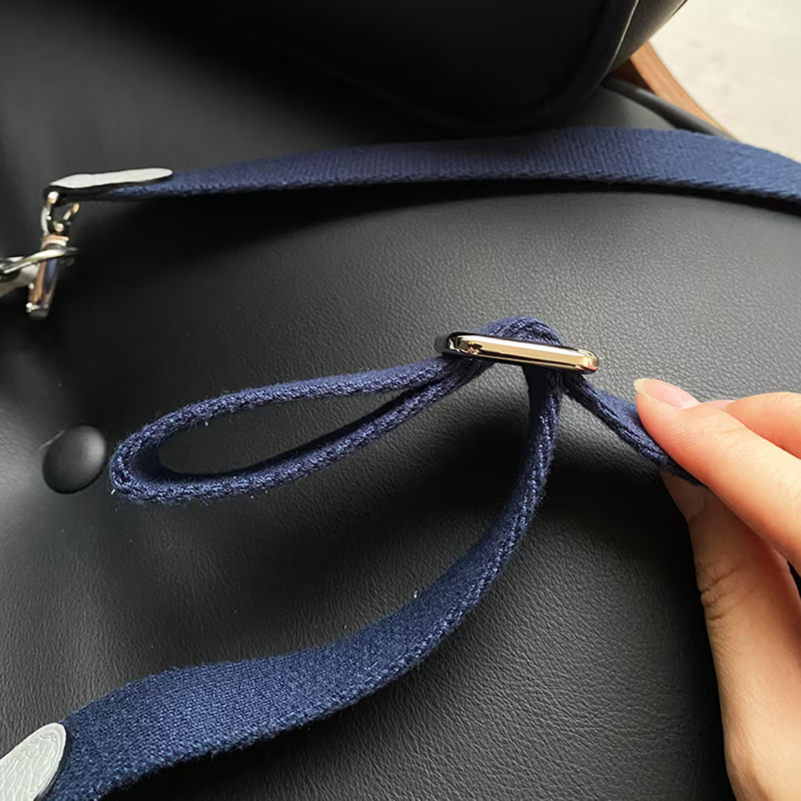 25 colours Option 1 inch canvas strap with the O ring and metal adjuster buckle adjustable bag strap for the Evelyne TPM bag